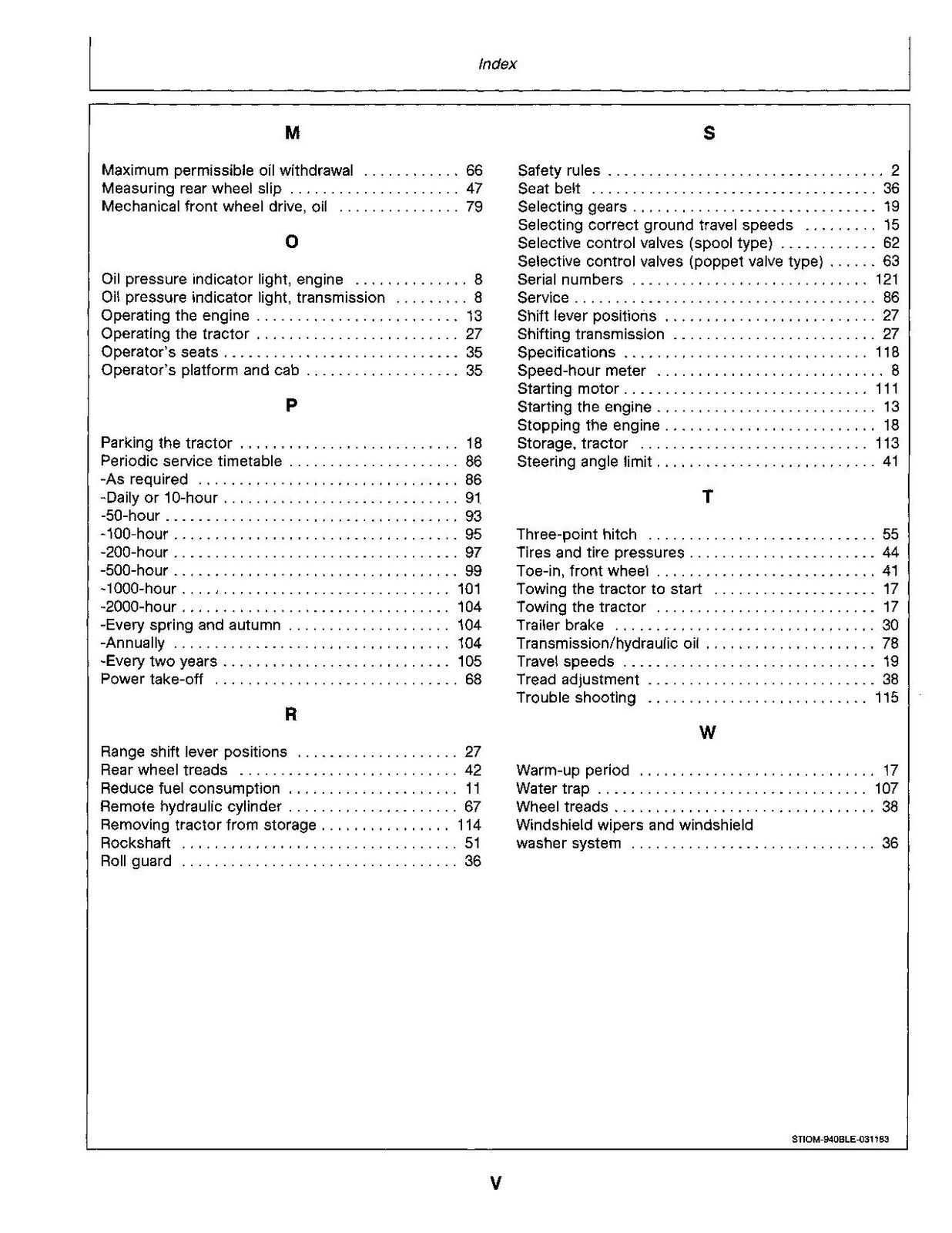 JOHN DEERE 940 1140 1040 TRAKTOR-BETRIEBSHANDBUCH 