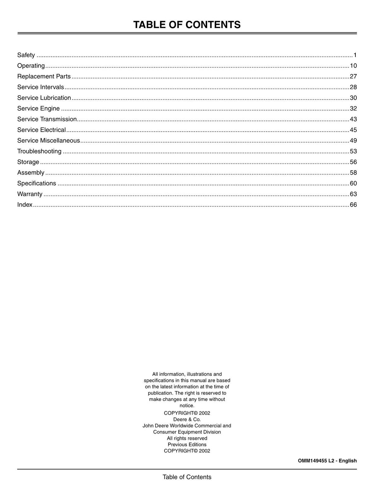 JOHN DEERE X495 TRACTOR OPERATORS MANUAL #2