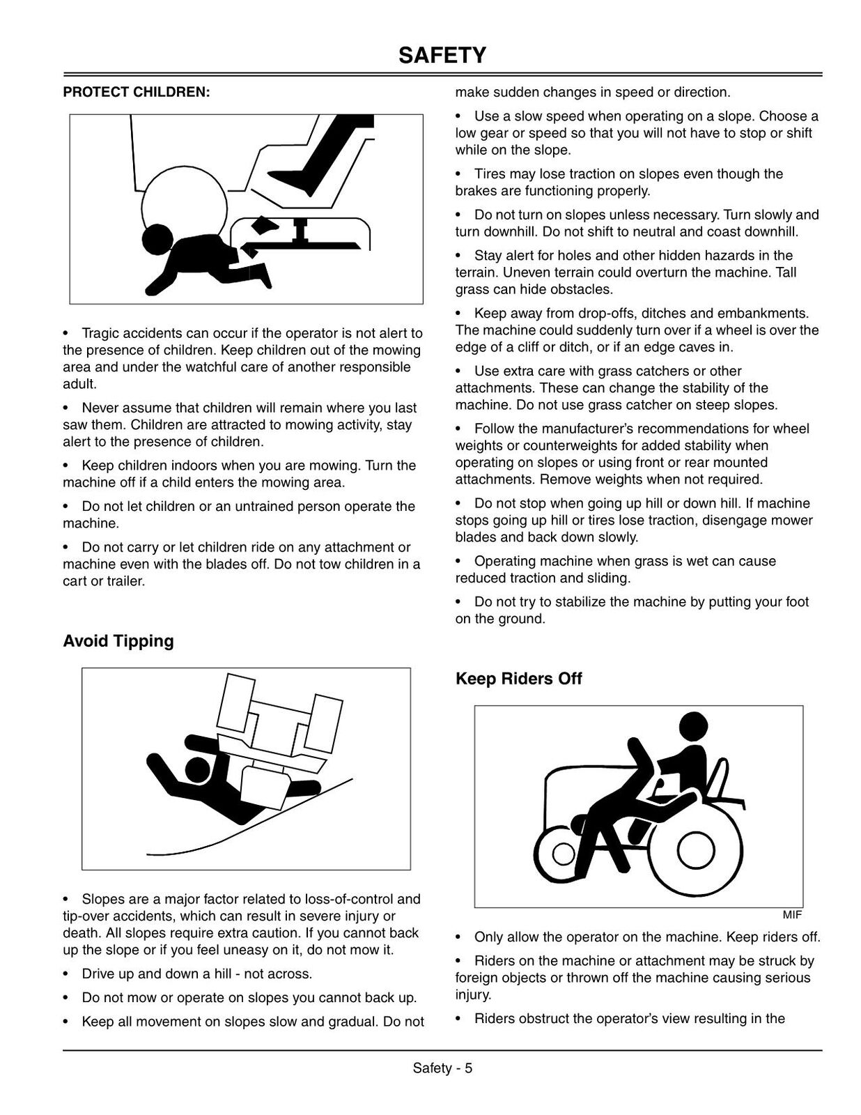 JOHN DEERE X495 TRACTOR OPERATORS MANUAL #2