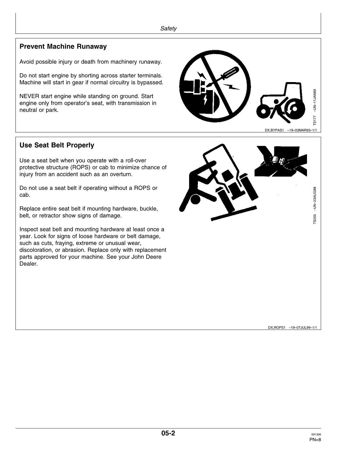 JOHN DEERE 9300T 9400T TRACTOR OPERATORS MANUAL #2