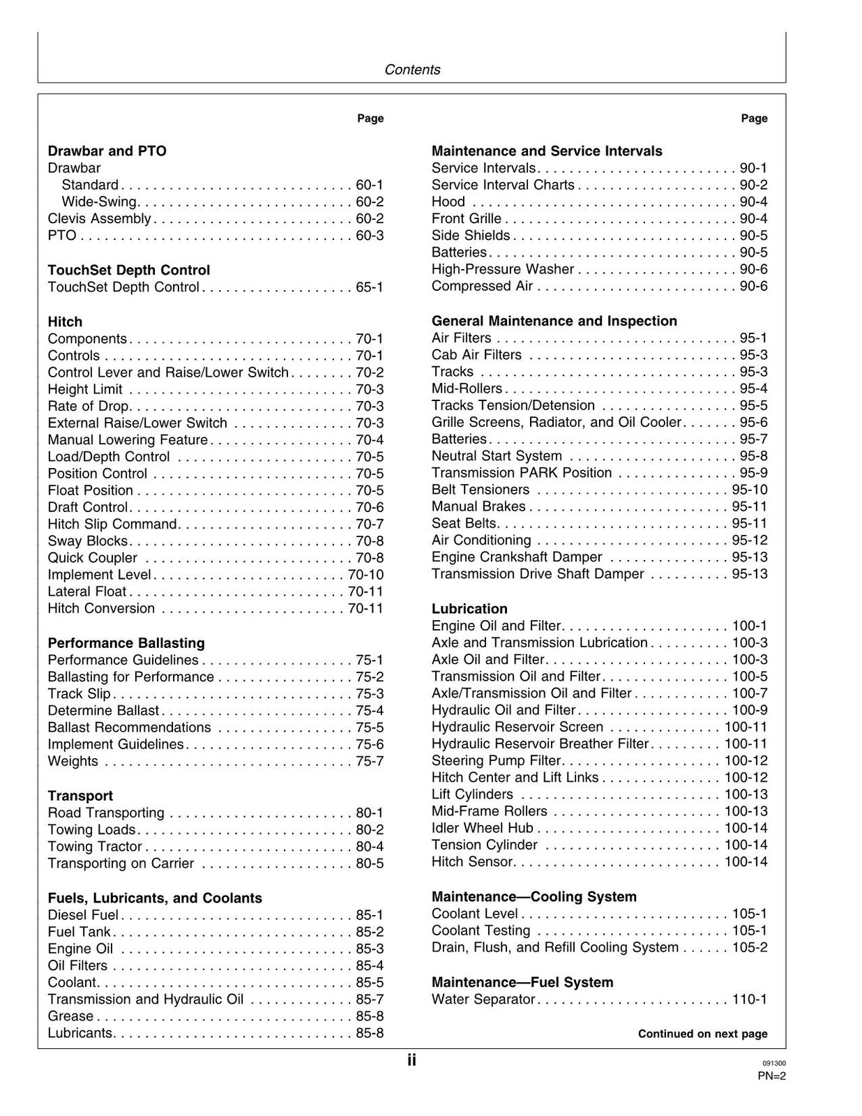 JOHN DEERE 9300T 9400T TRACTOR OPERATORS MANUAL #2