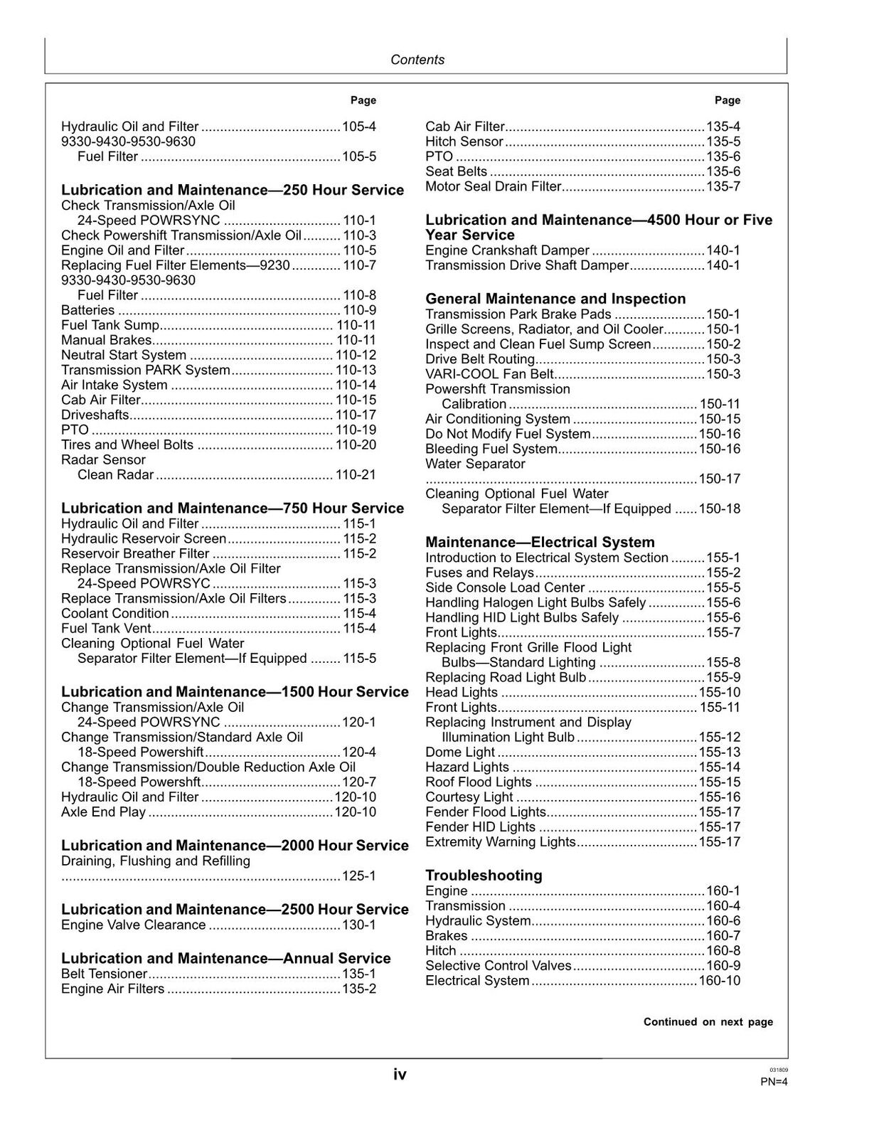 JOHN DEERE 9230 9330 9430 9530 9630 TRACTOR OPERATORS MANUAL #1