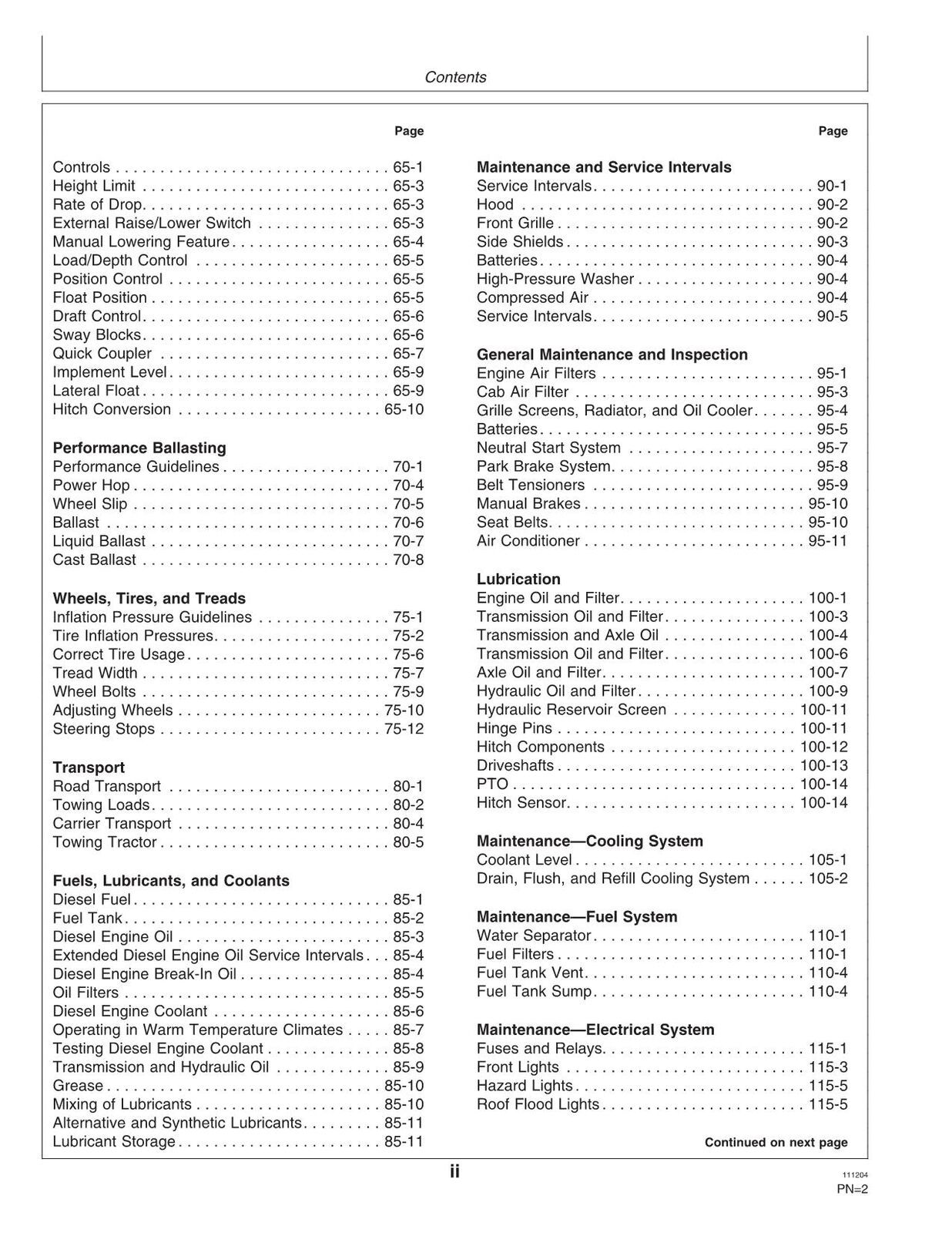 JOHN DEERE 9100 9200 9300 9400 TRACTOR OPERATORS MANUAL #1