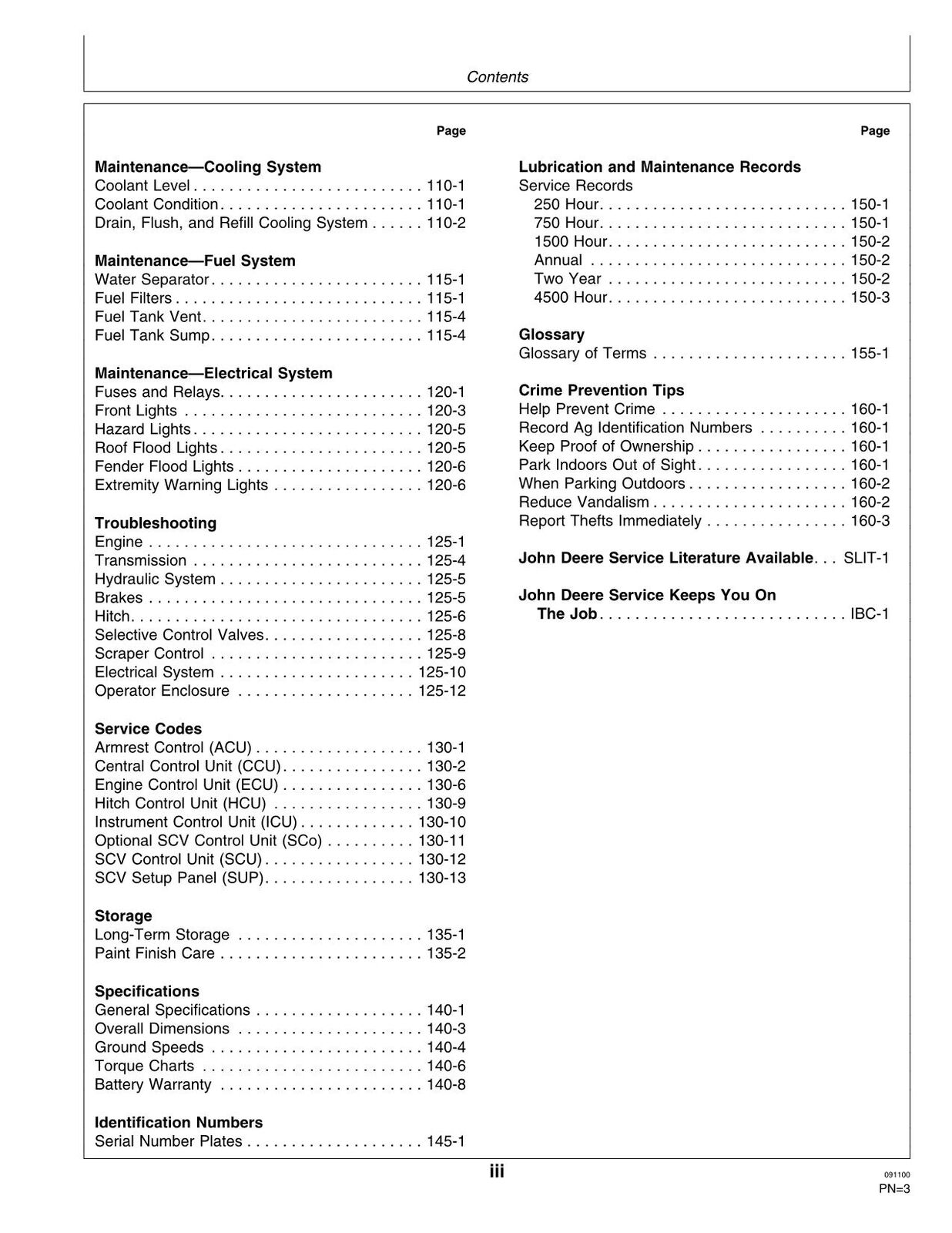 JOHN DEERE 9100 9200 9400 9300 TRACTOR OPERATORS MANUAL