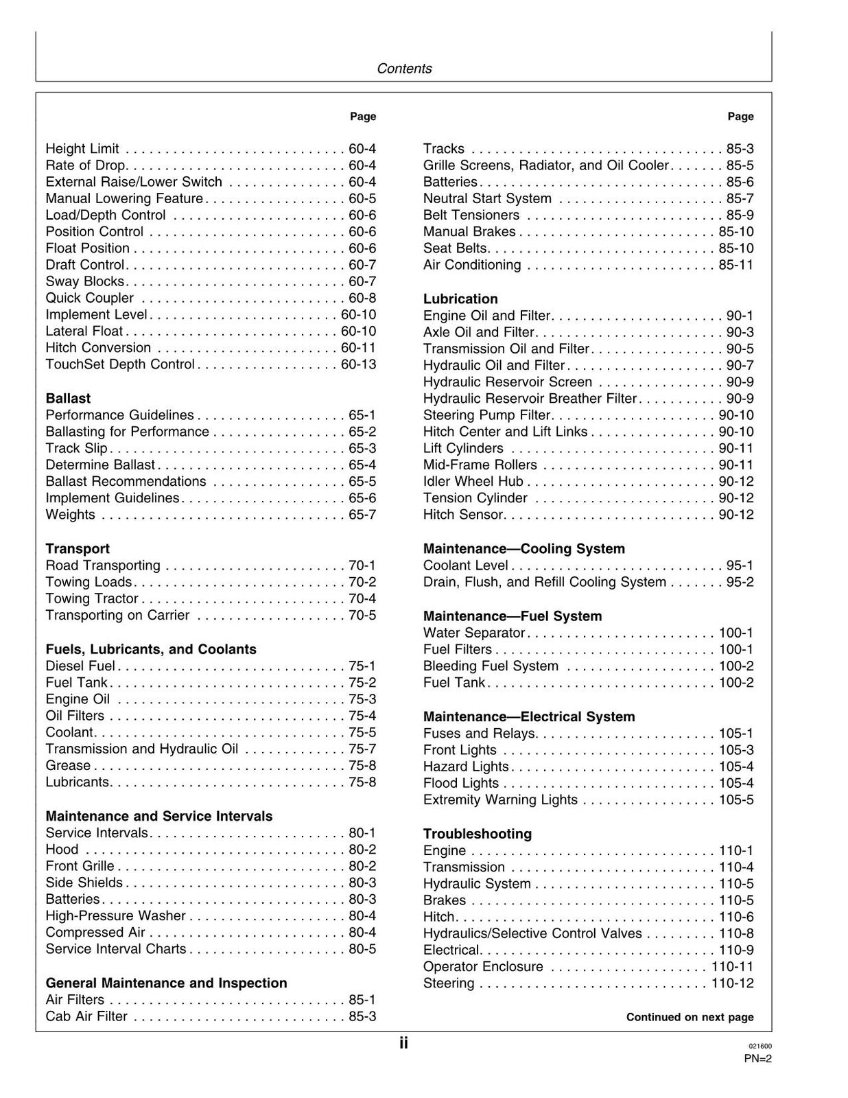 JOHN DEERE 9300T 9400T TRACTOR OPERATORS MANUAL #3