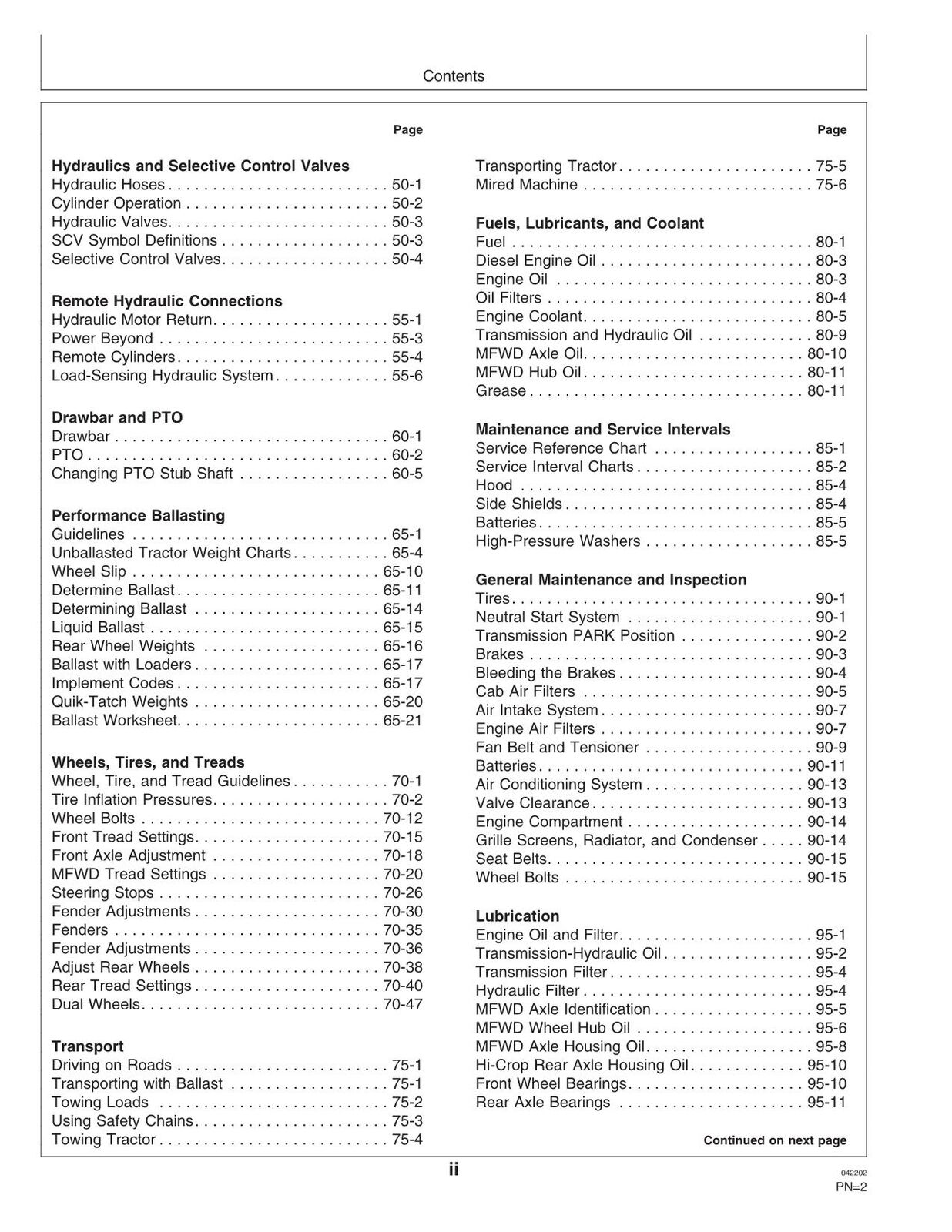 JOHN DEERE 7210 7410 7510 TRACTOR OPERATORS MANUAL #2