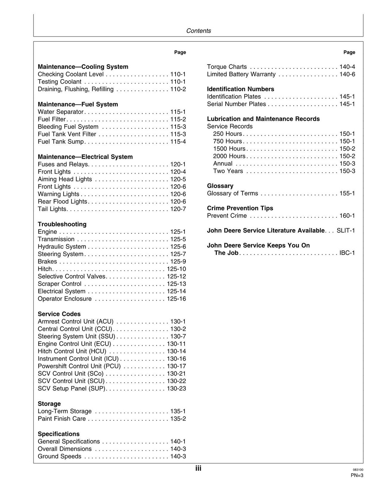 JOHN DEERE 8110T 8210T 8310T 8410T TRACTOR OPERATORS MANUAL #2