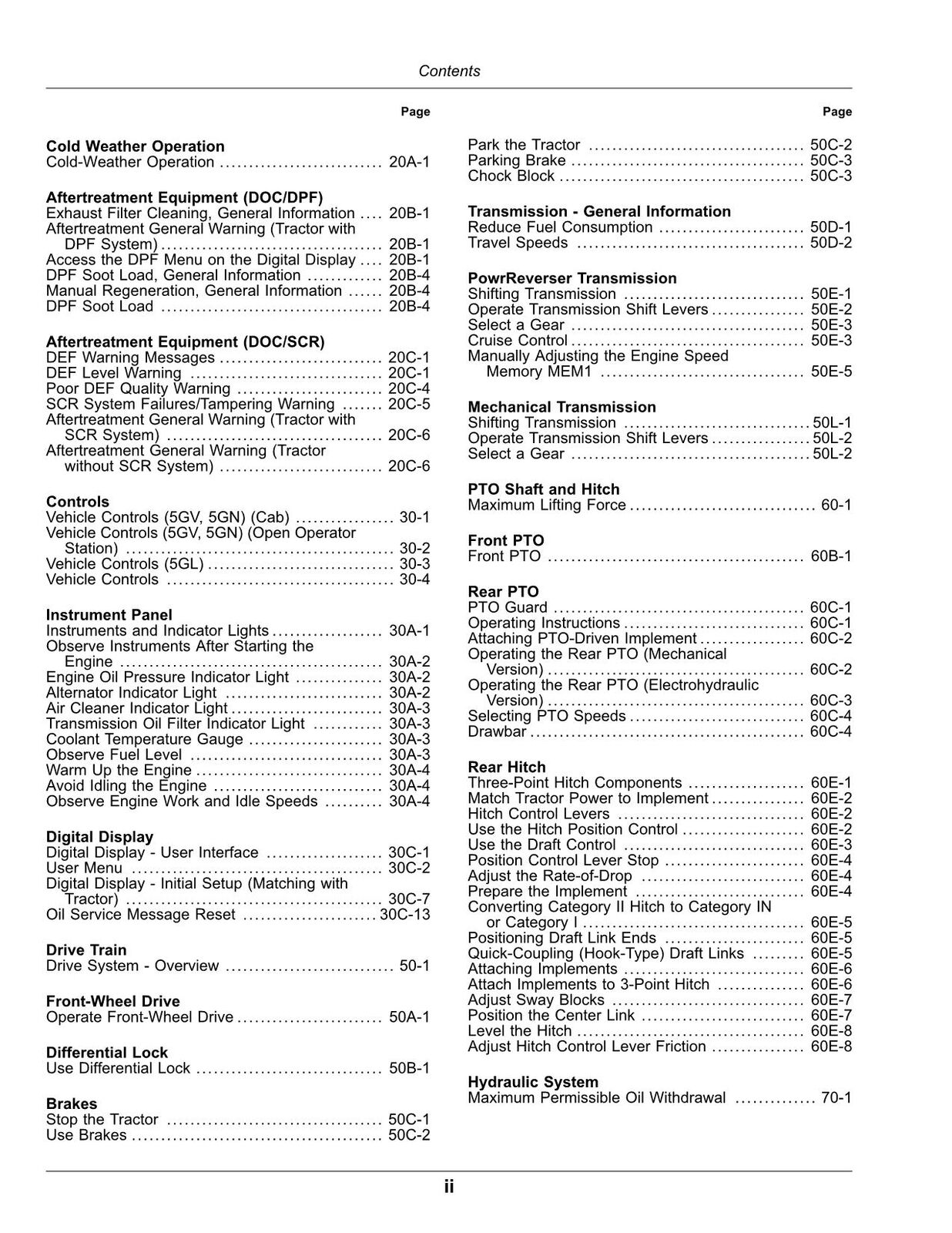 JOHN DEERE 5075GL  5075GN  5075GV  5090GN  5090GV  TRACTOR OPERATORS MANUAL