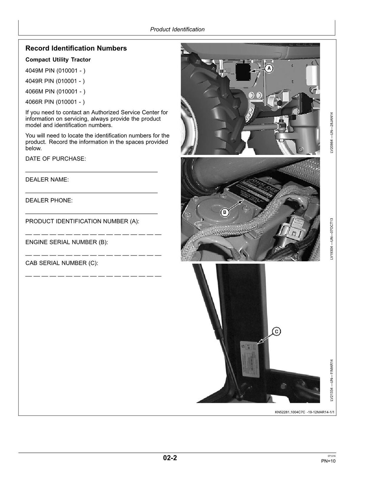 JOHN DEERE 4049M  4049R  4066M  4066R TRACTOR OPERATORS MANUAL