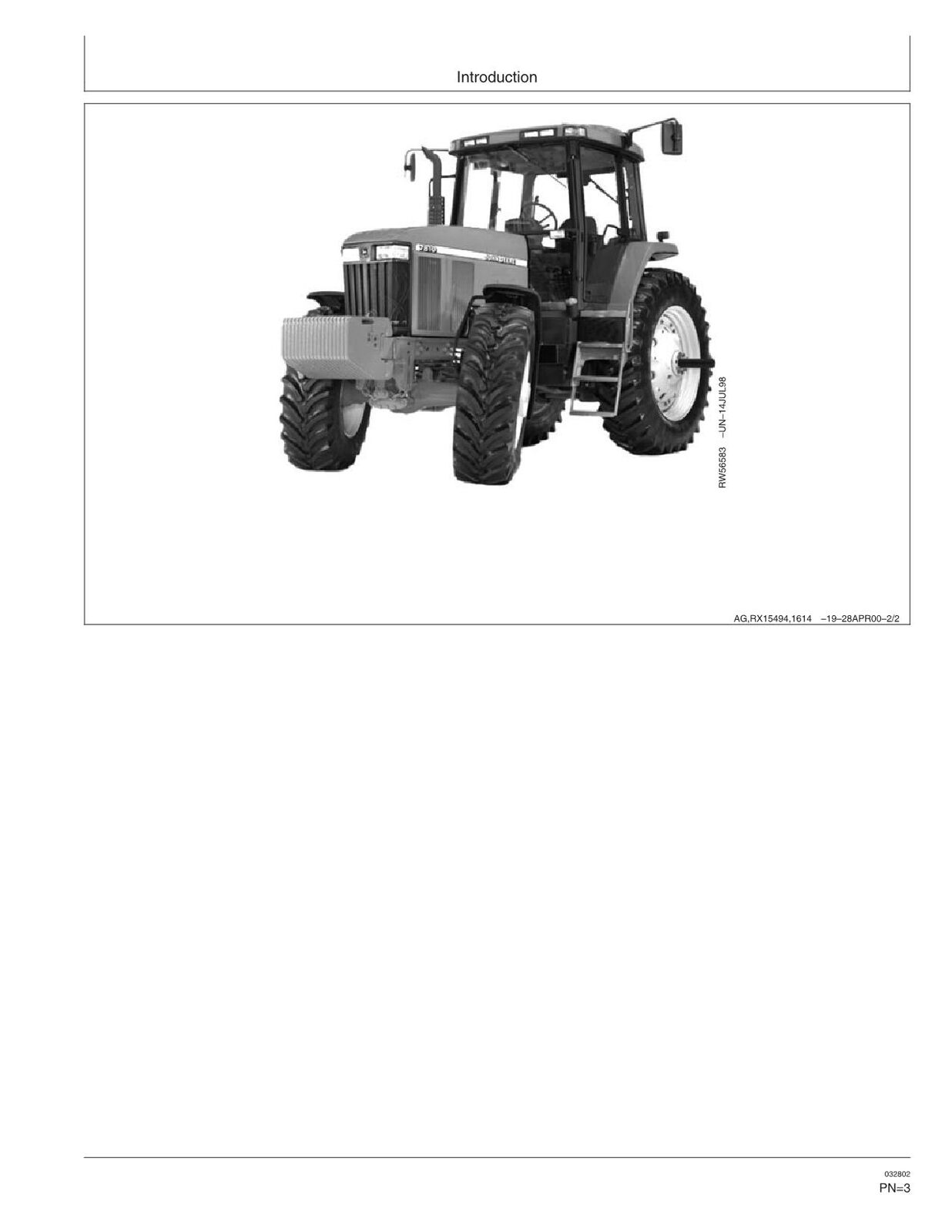 JOHN DEERE 7610 7710 7810 TRACTOR OPERATORS MANUAL #3