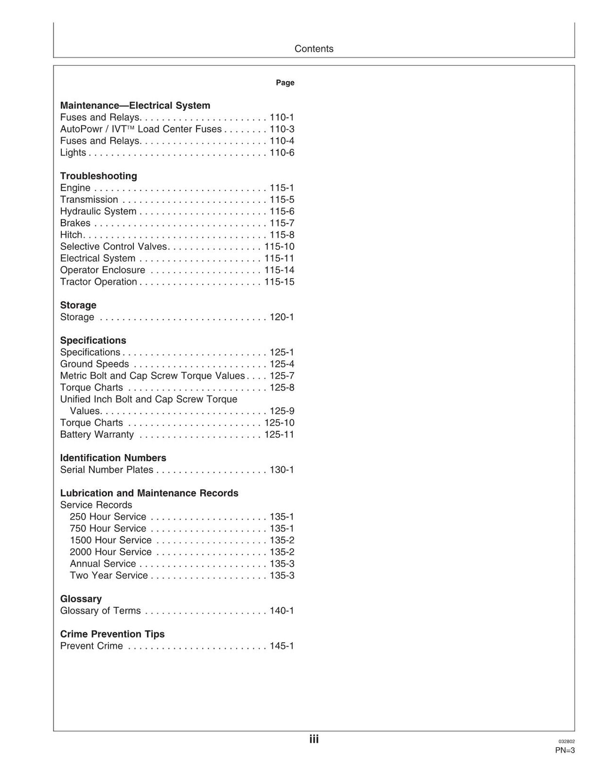 JOHN DEERE 7610 7710 7810 TRACTOR OPERATORS MANUAL #3