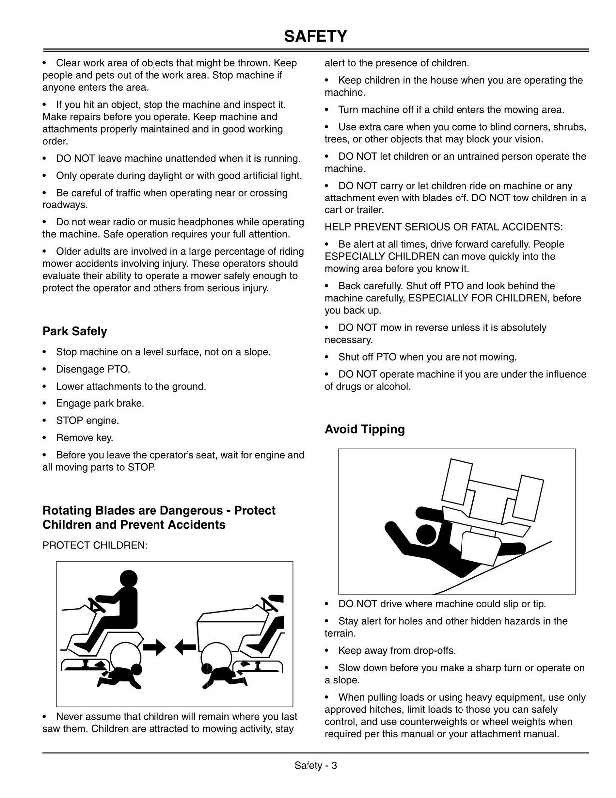 JOHN DEERE 425 445 TRACTOR OPERATORS MANUAL #3