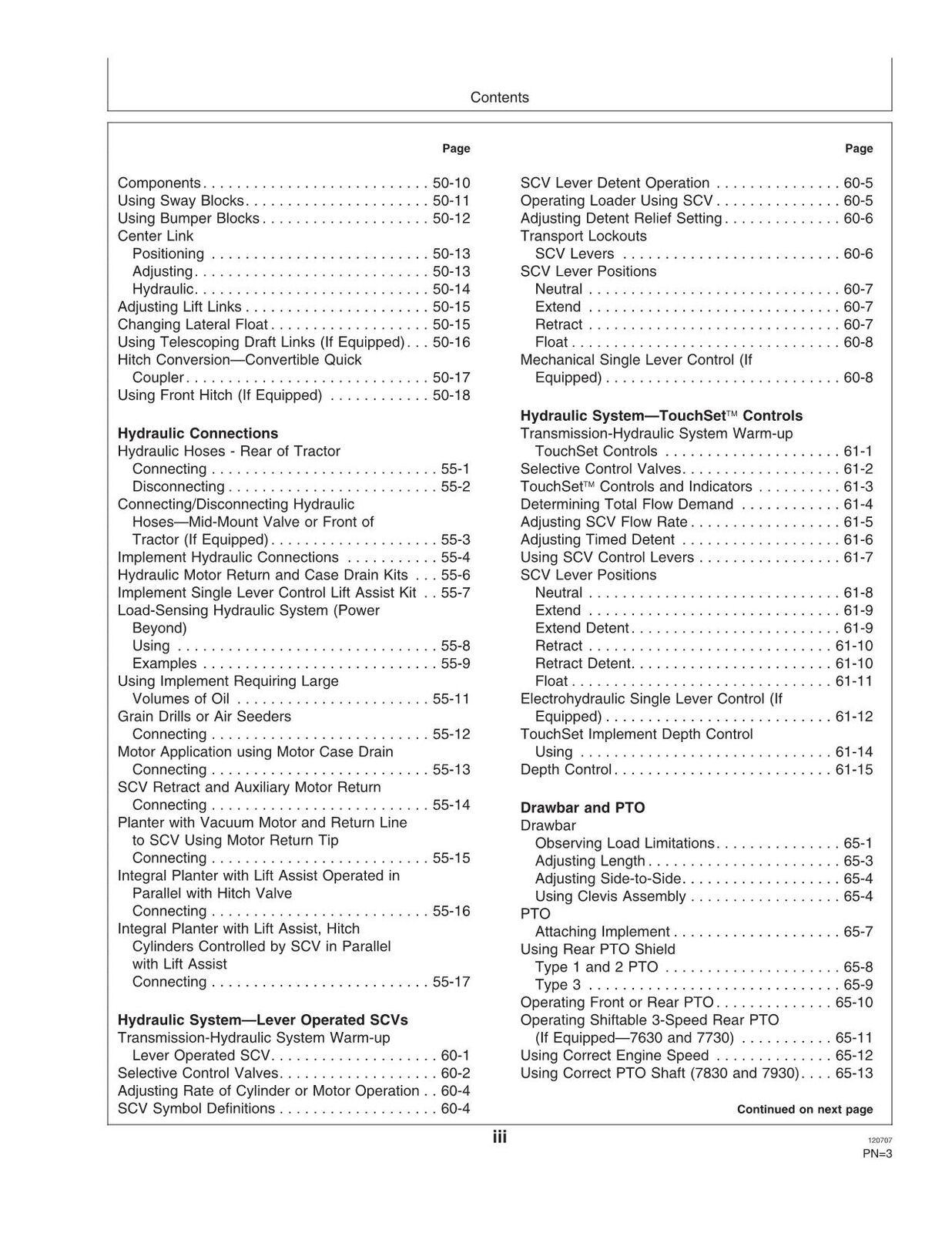 JOHN DEERE 7630 7730 7930 7830 TRACTOR OPERATORS MANUAL