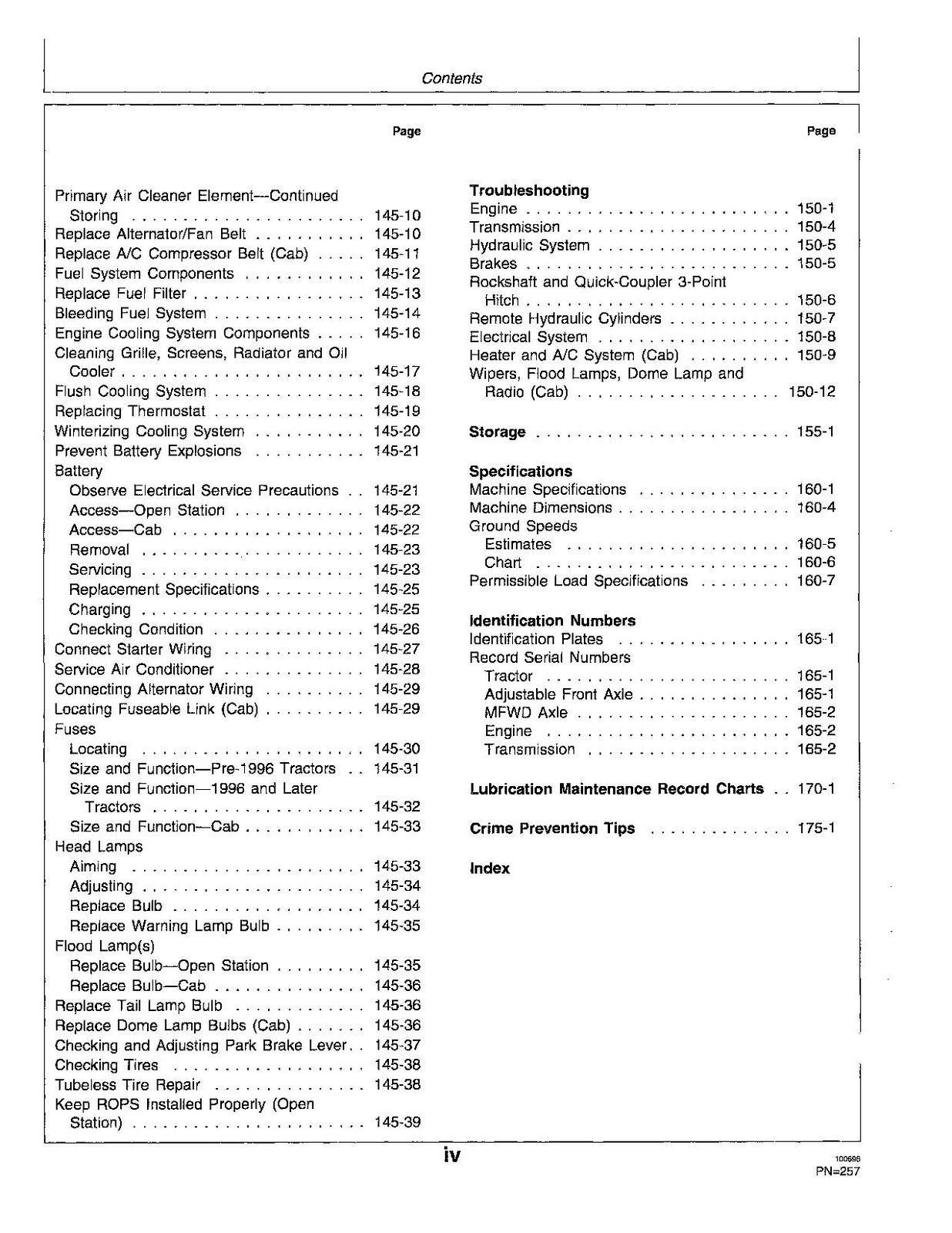 JOHN DEERE 5400N 5500N TRACTOR OPERATORS MANUAL