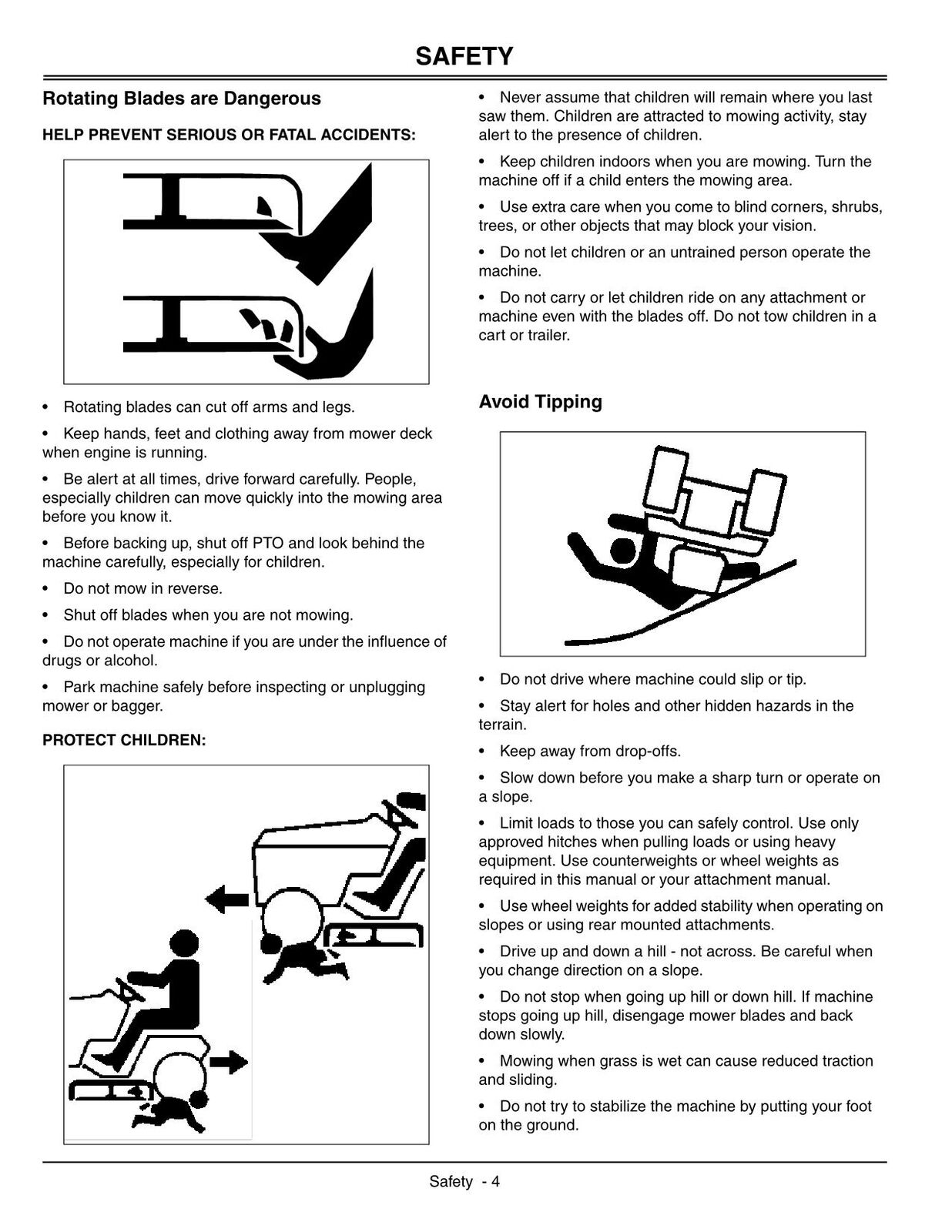 JOHN DEERE LTR166 TRACTOR OPERATORS MANUAL #1