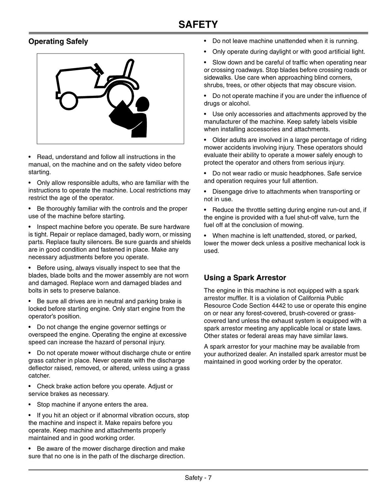 JOHN DEERE X495 TRACTOR OPERATORS MANUAL #3