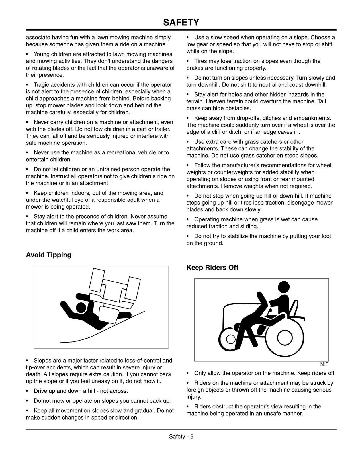 JOHN DEERE X495 TRACTOR OPERATORS MANUAL #3