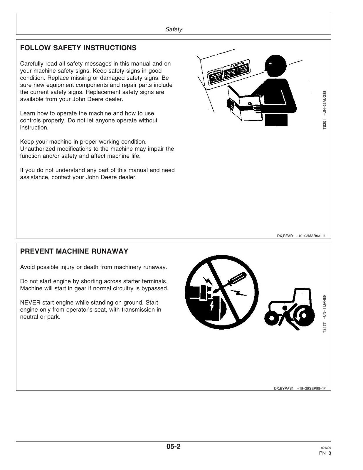 JOHN DEERE 7210 7410 7510 TRACTOR OPERATORS MANUAL #1