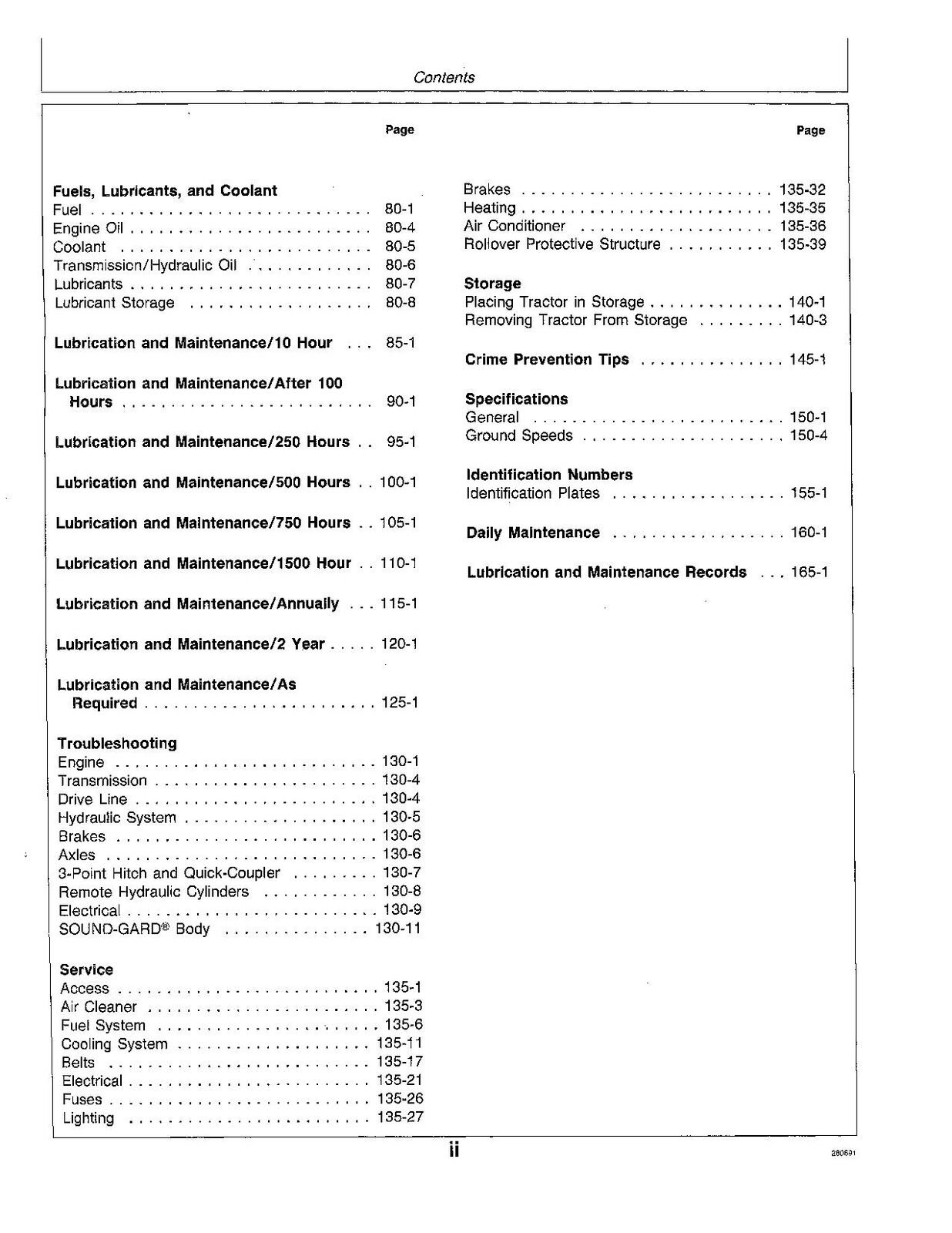 JOHN DEERE 8560 8760 8960 TRAKTOR-BETRIEBSHANDBUCH Nr. 3