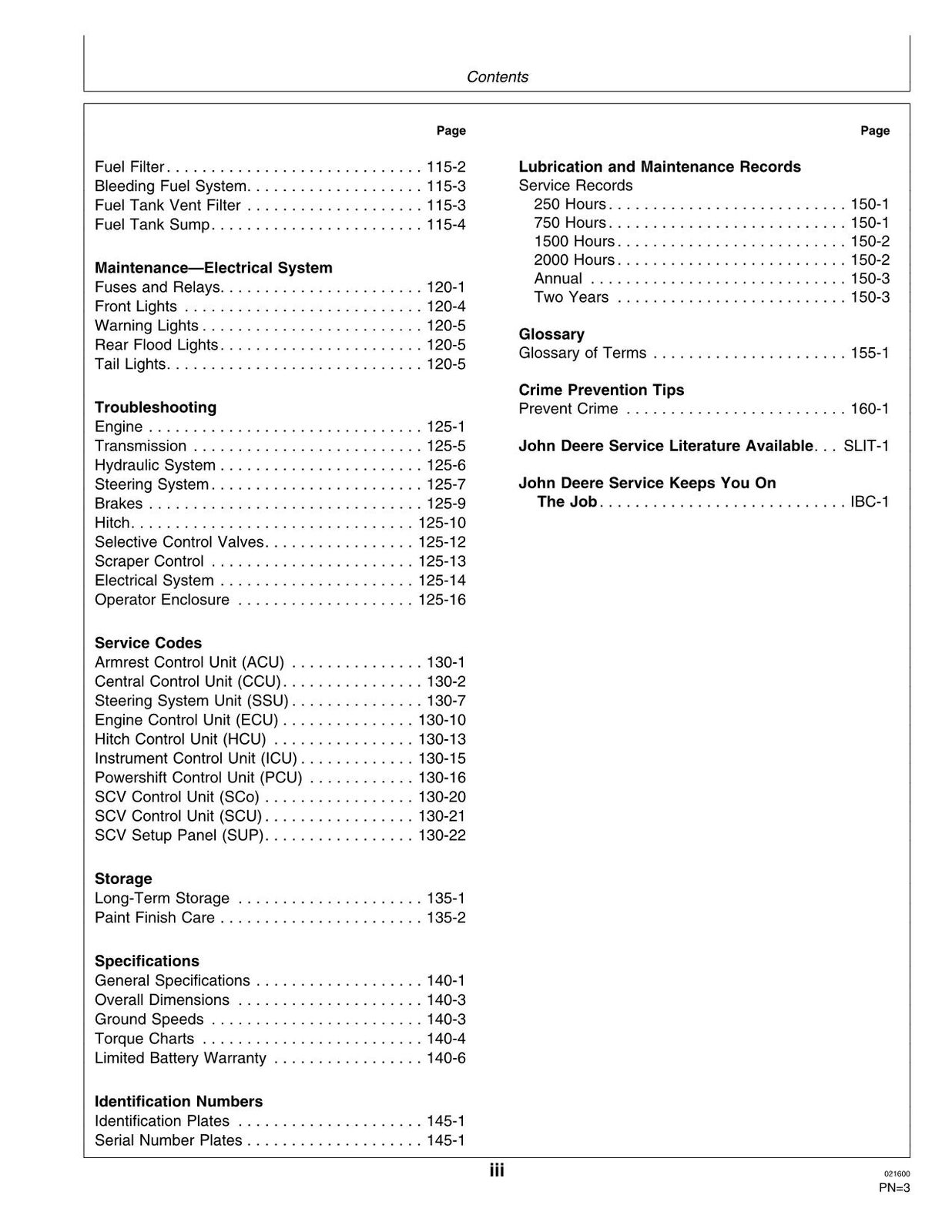 JOHN DEERE 8110T 8210T 8310T 8410T TRAKTOR-BETRIEBSHANDBUCH Nr. 1