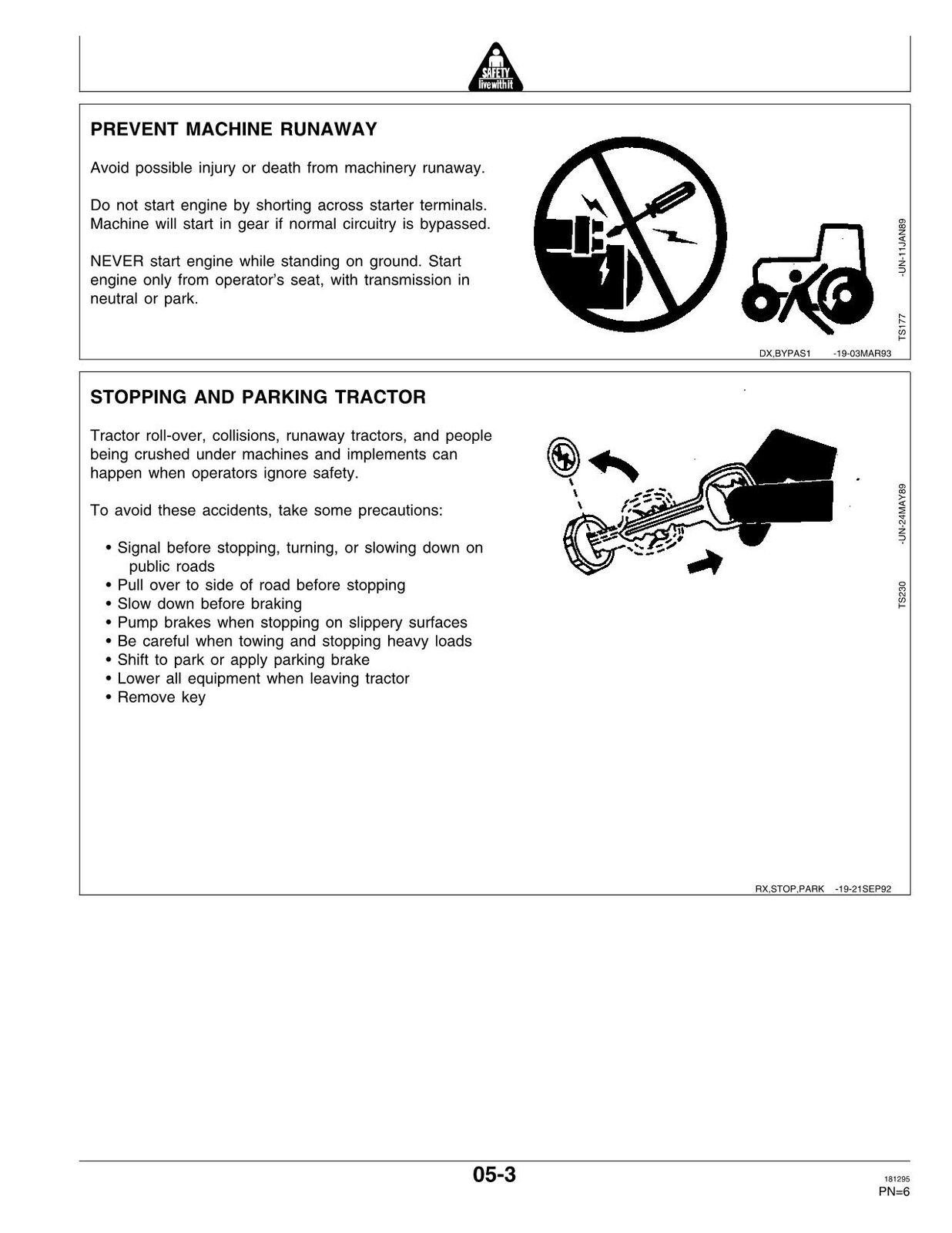 JOHN DEERE 7200 7400 TRACTOR OPERATORS MANUAL