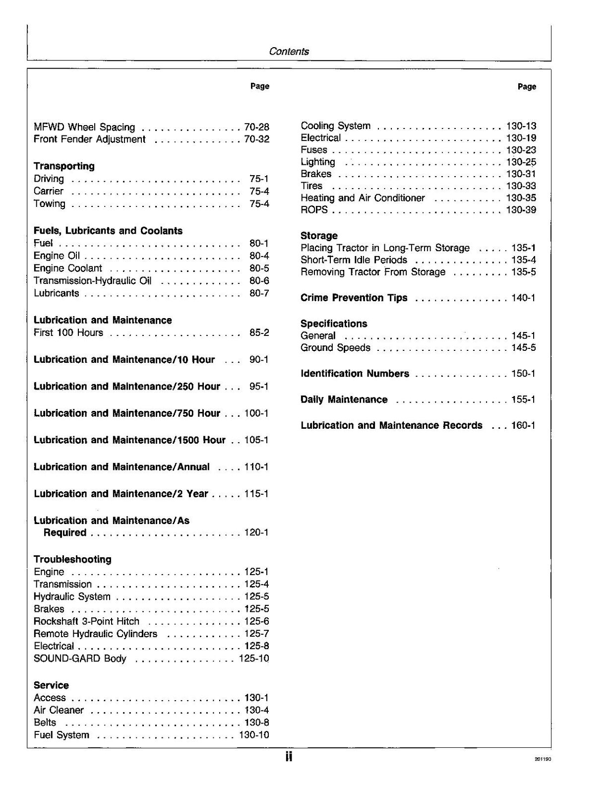 JOHN DEERE 4255 4455 4055 TRACTOR OPERATORS MANUAL #2