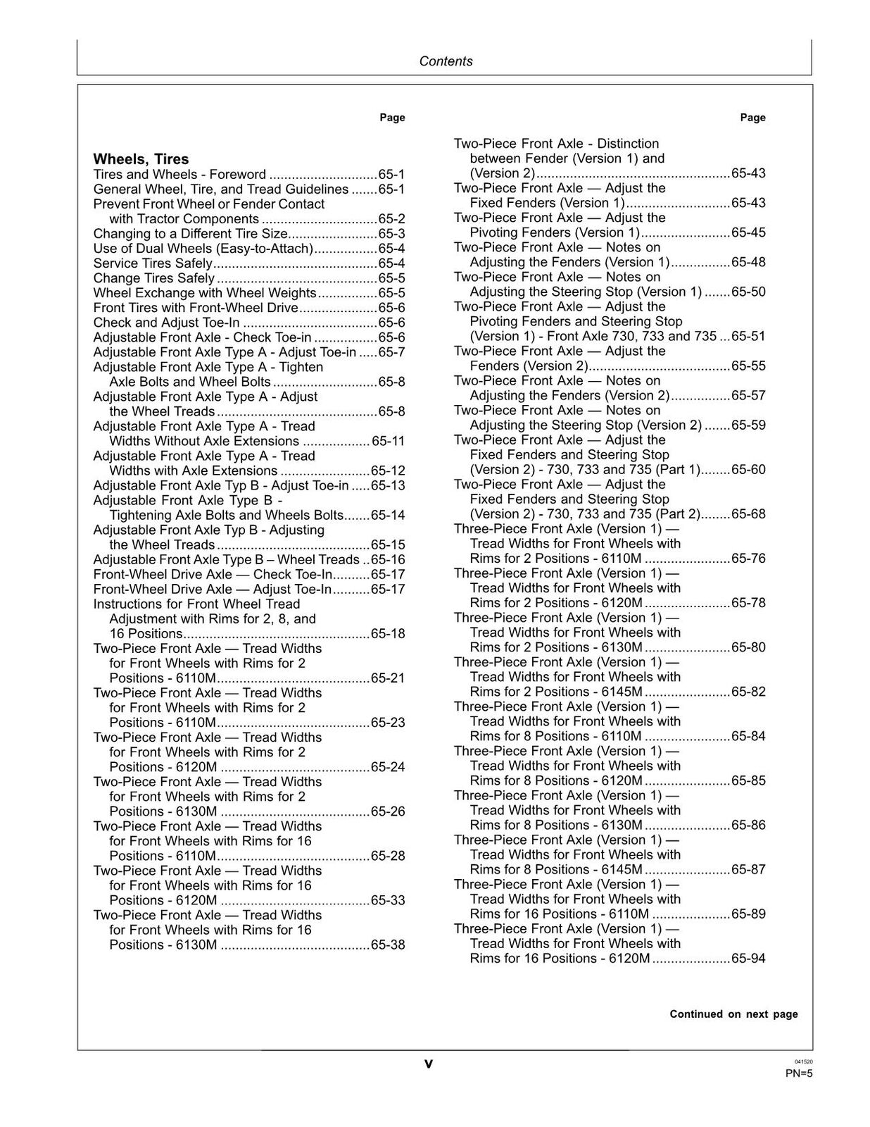 JOHN DEERE 6110M  6120M  6130M  6145M TRACTOR OPERATORS MANUAL #1