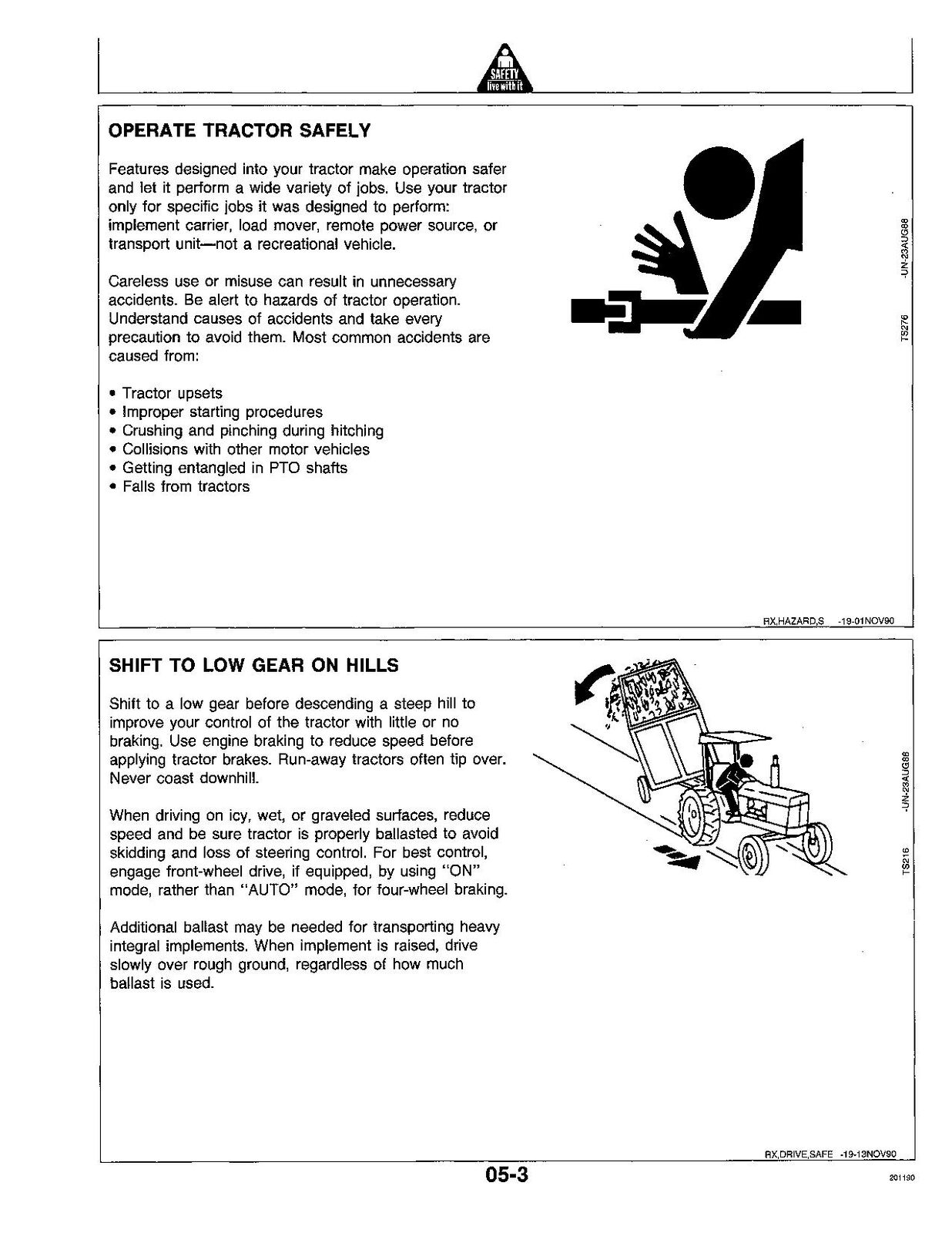 MANUEL D'UTILISATION DU TRACTEUR JOHN DEERE 4255 4455 4055 #2