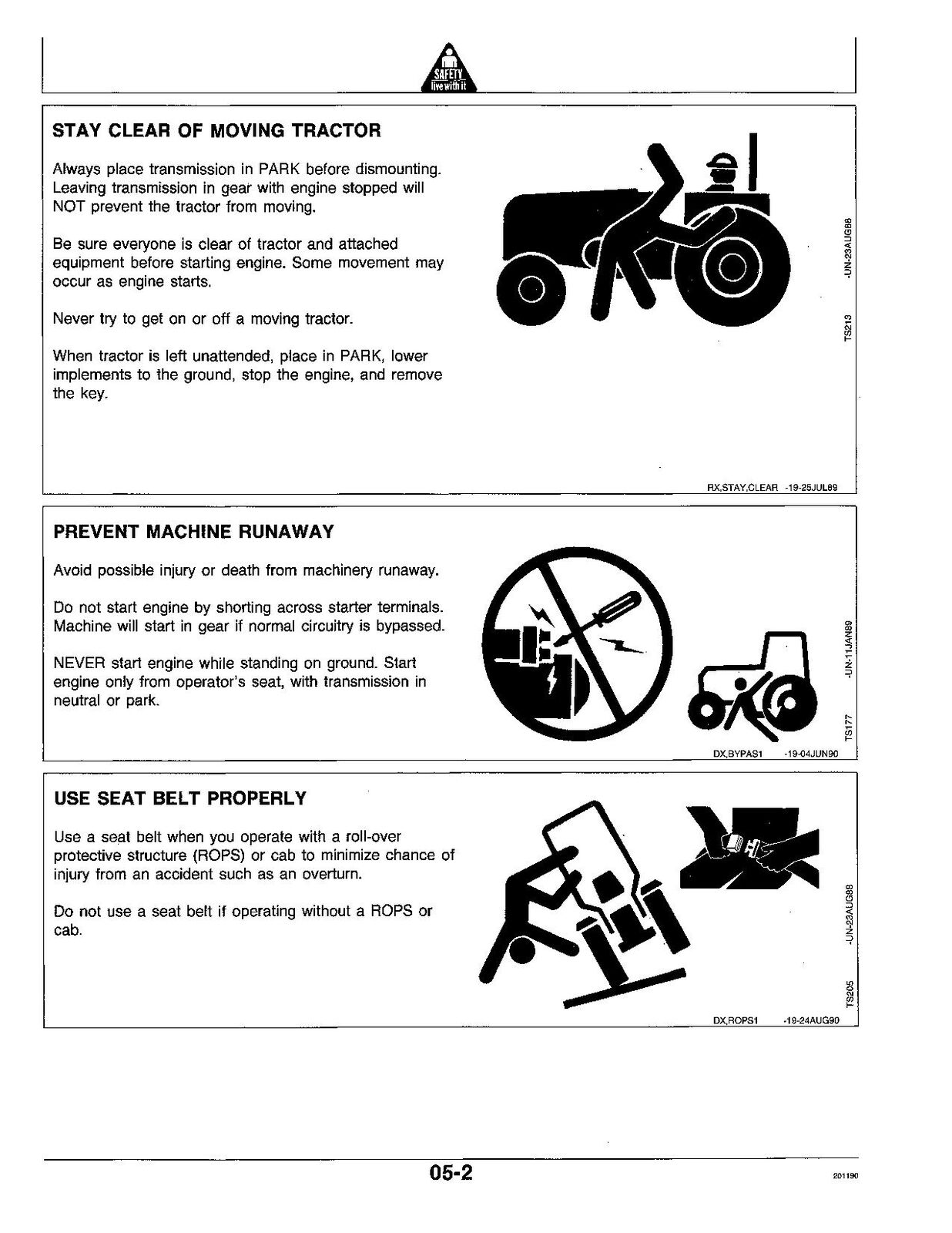 JOHN DEERE 4255 4455 4055 TRAKTOR-BETRIEBSHANDBUCH Nr. 2