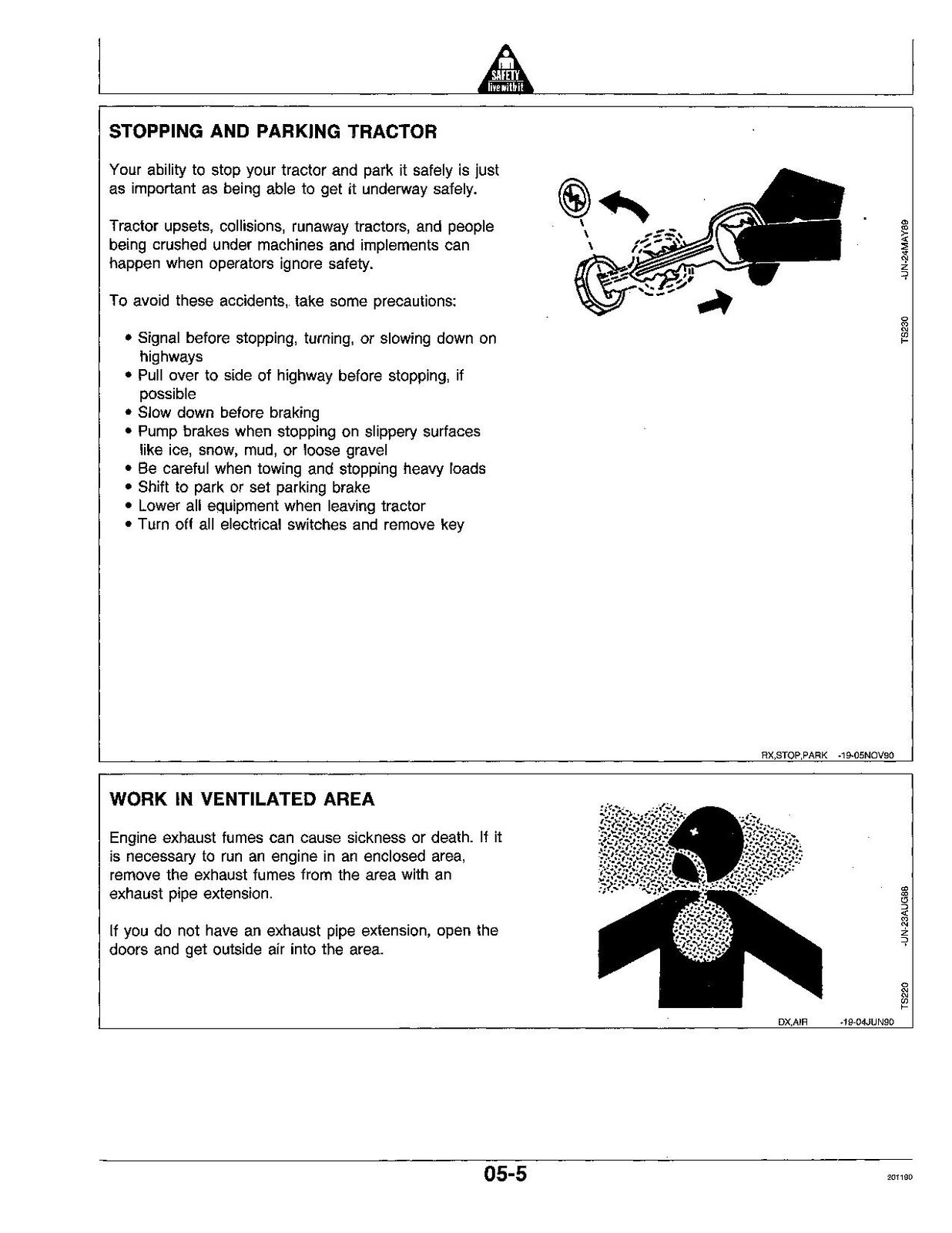 JOHN DEERE 4255 4455 4055 TRAKTOR-BETRIEBSHANDBUCH Nr. 2