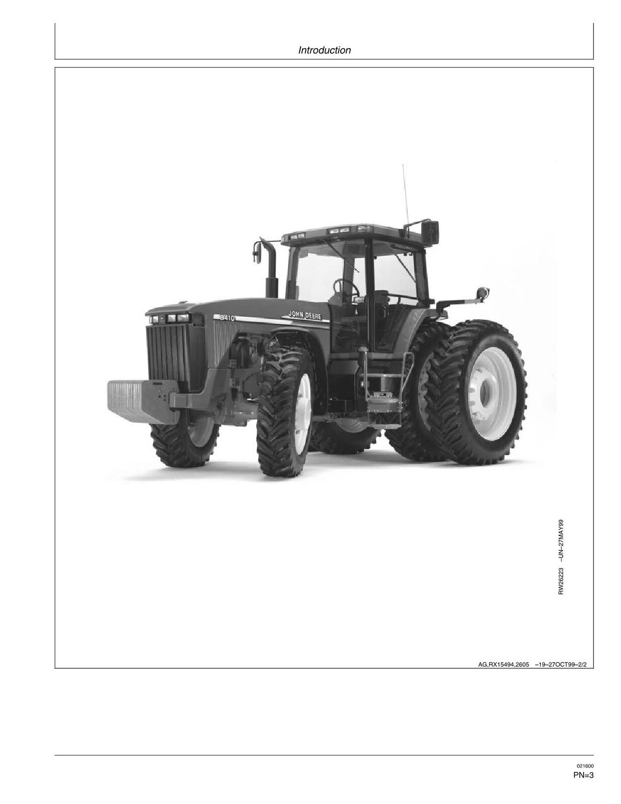 JOHN DEERE 8110 8210 8310 8410 TRACTOR OPERATORS MANUAL