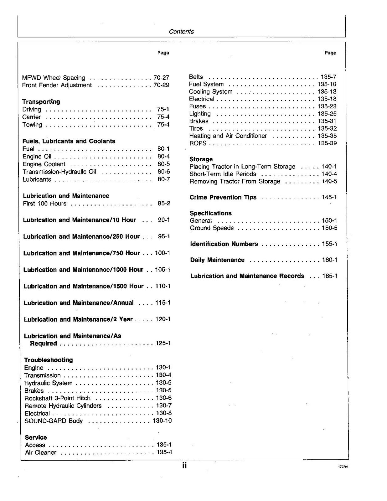 JOHN DEERE 4055 4255 4455 TRACTOR OPERATORS MANUAL