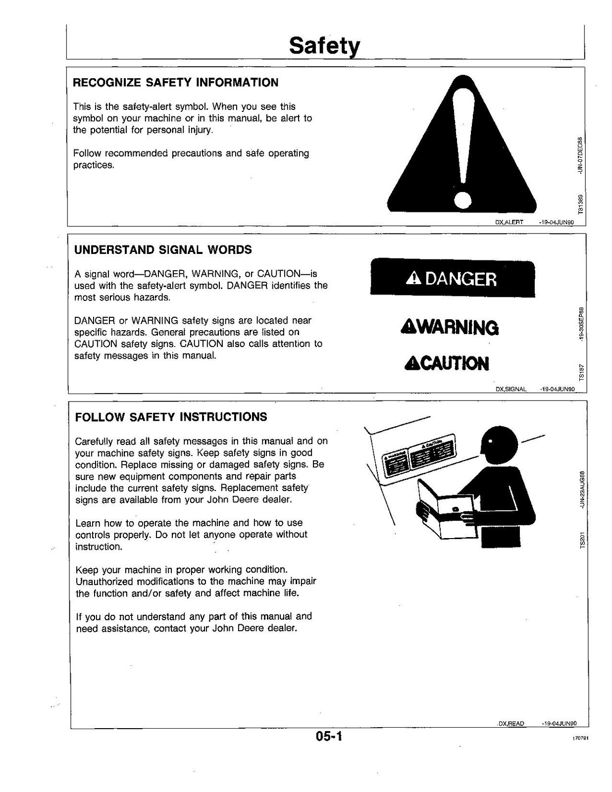 JOHN DEERE 4055 4255 4455 TRACTOR OPERATORS MANUAL