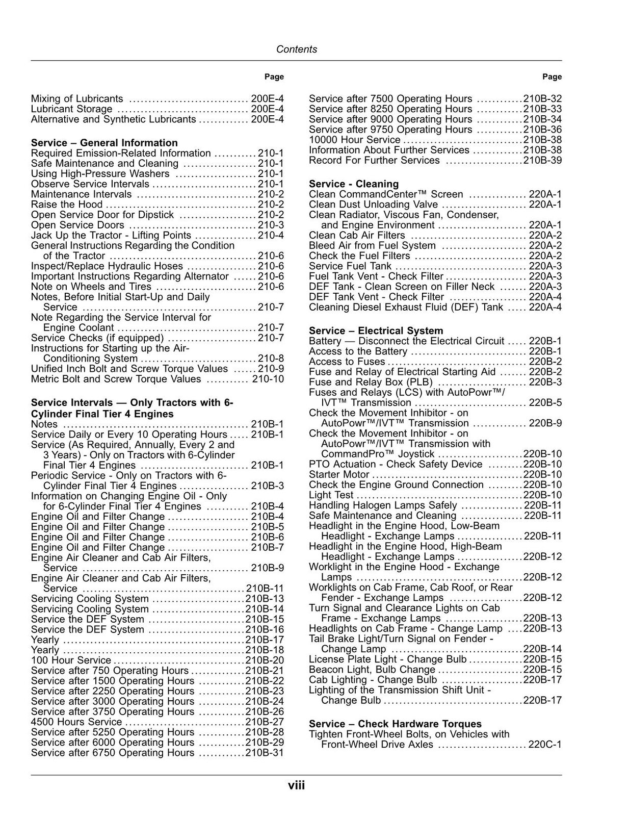 JOHN DEERE 6230R  6250R TRACTOR OPERATORS MANUAL