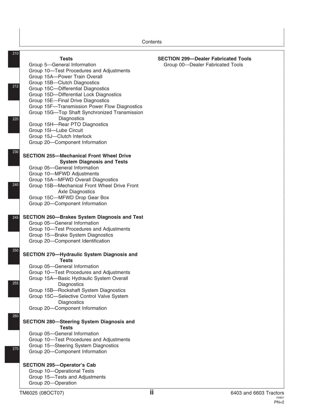 JOHN DEERE 6403 6603 TRACTOR SERVICE MANUAL #2