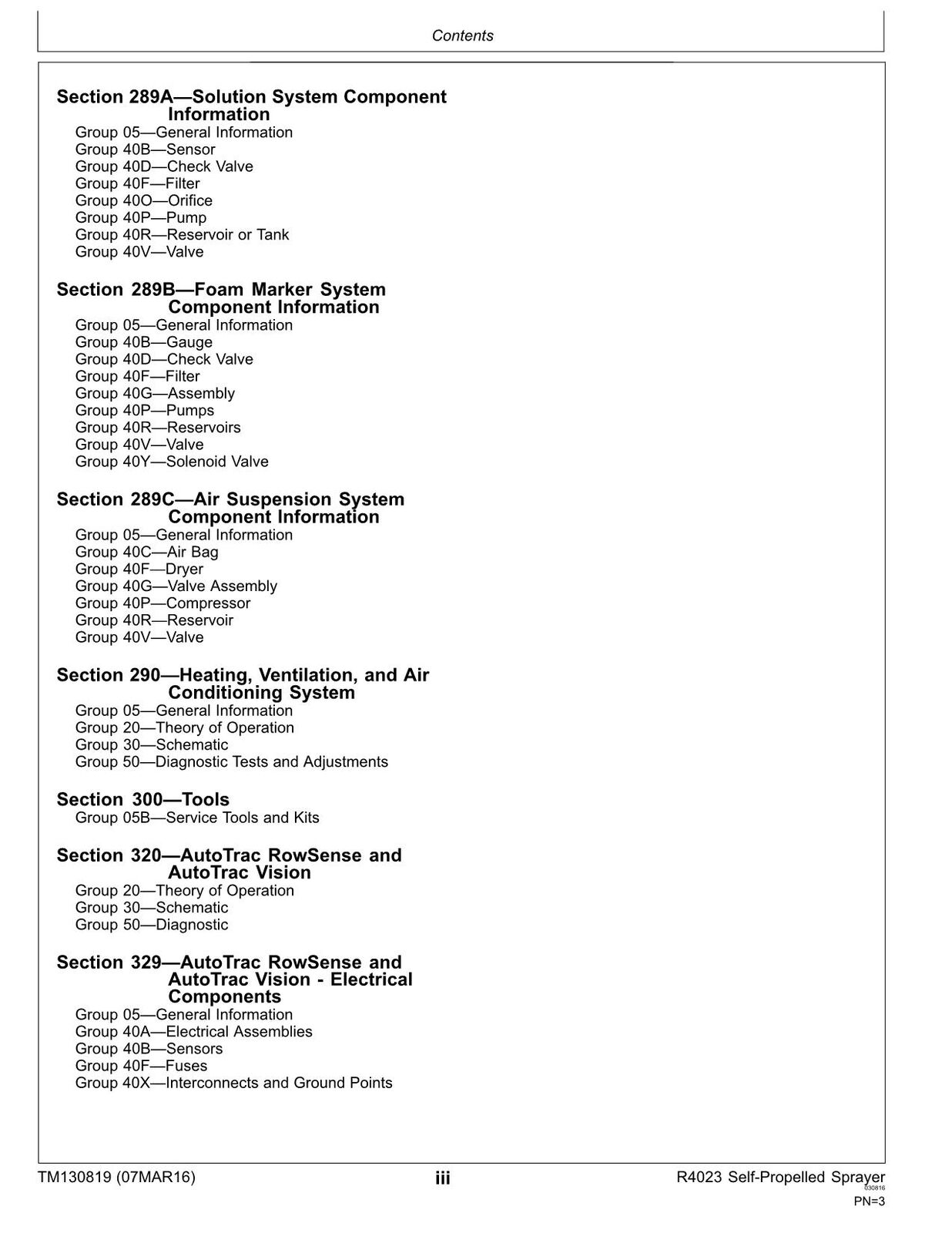 JOHN DEERE R4023 SPRÜHGERÄT SERVICEHANDBUCH