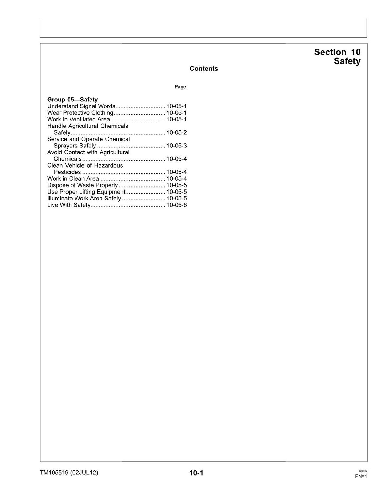 JOHN DEERE HD200 HD300 SPRÜHGERÄT SERVICEHANDBUCH