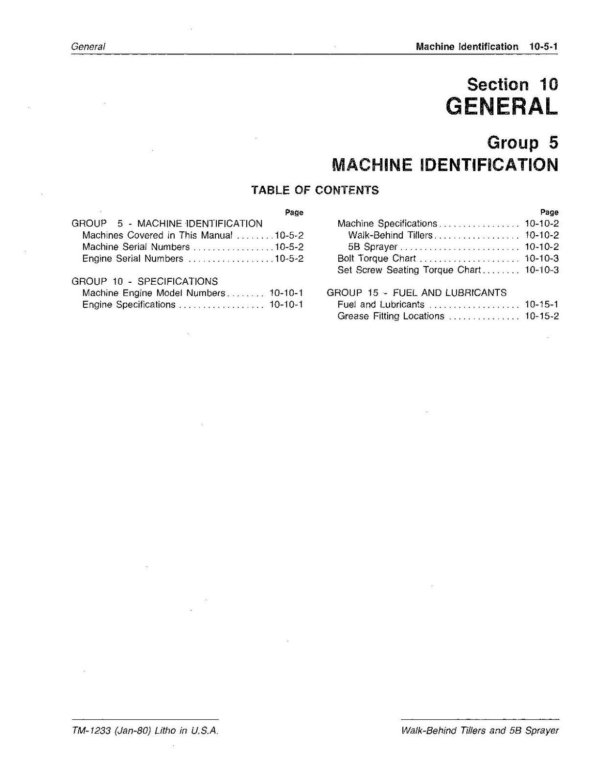 JOHN DEERE 5B 216 324 524 624 SPRAYER SERVICE MANUAL