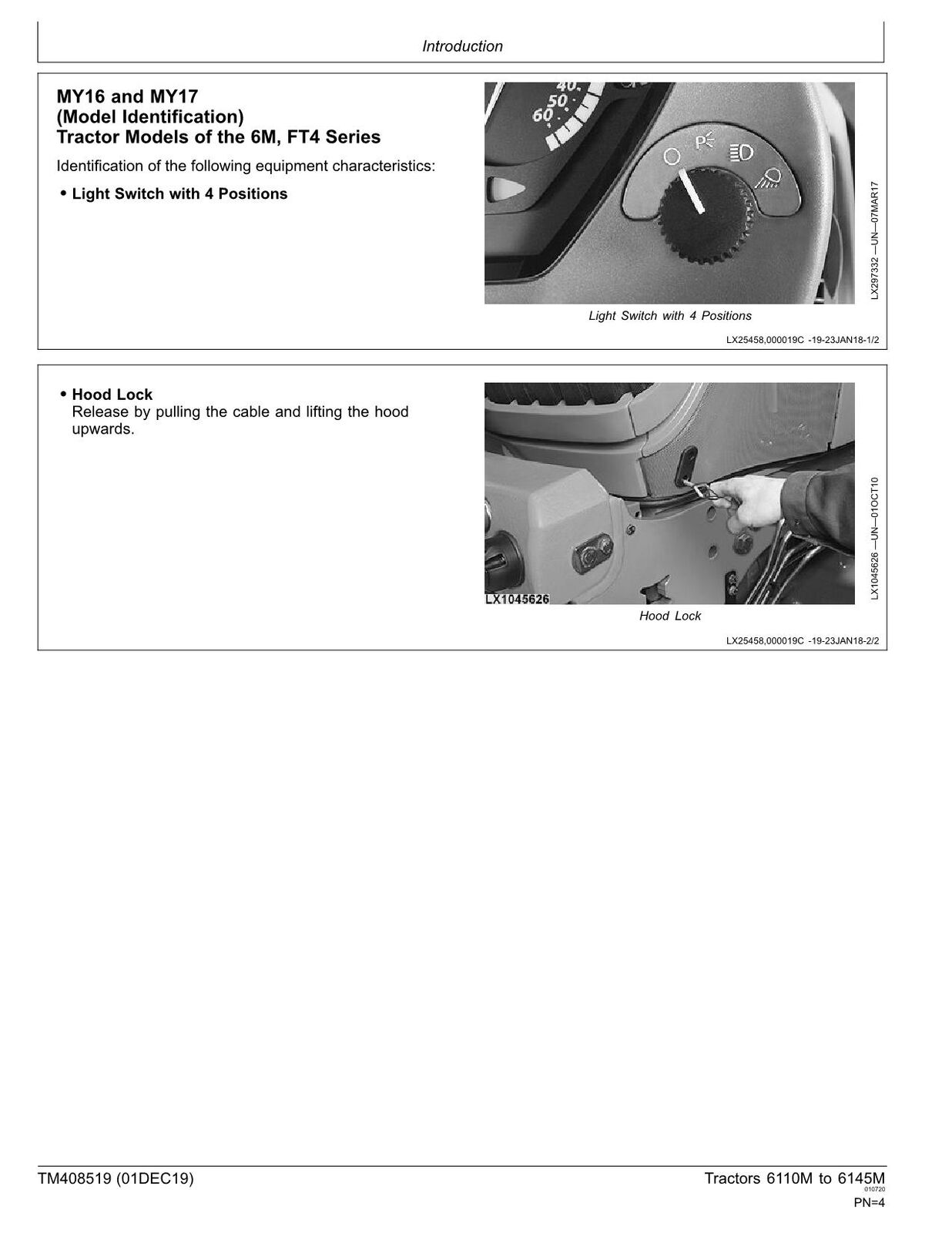 JOHN DEERE 6110M 6120M 6130M 6135M 6140M 6145M TRACTOR REPAIR SERVICE MANUAL