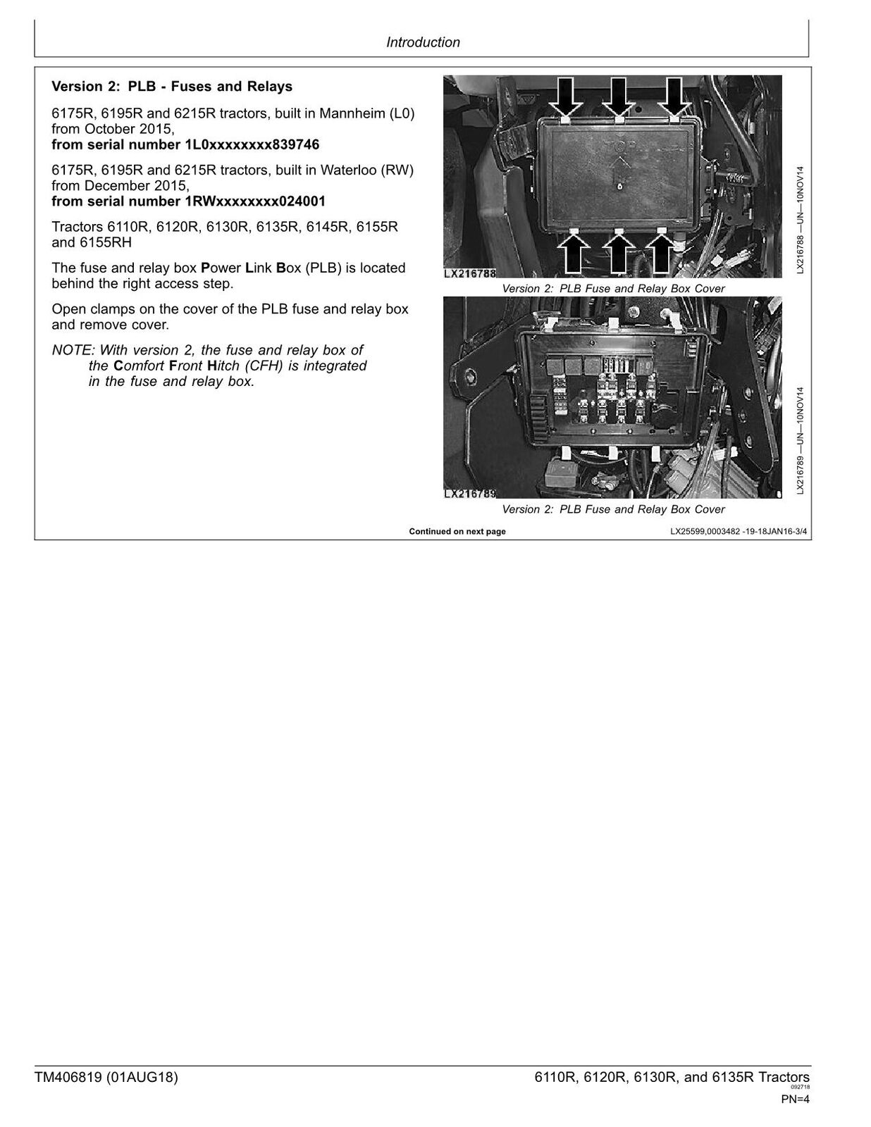 JOHN DEERE 6110R 6120R 6130R 6135R TRACTOR REPAIR SERVICE MANUAL #2