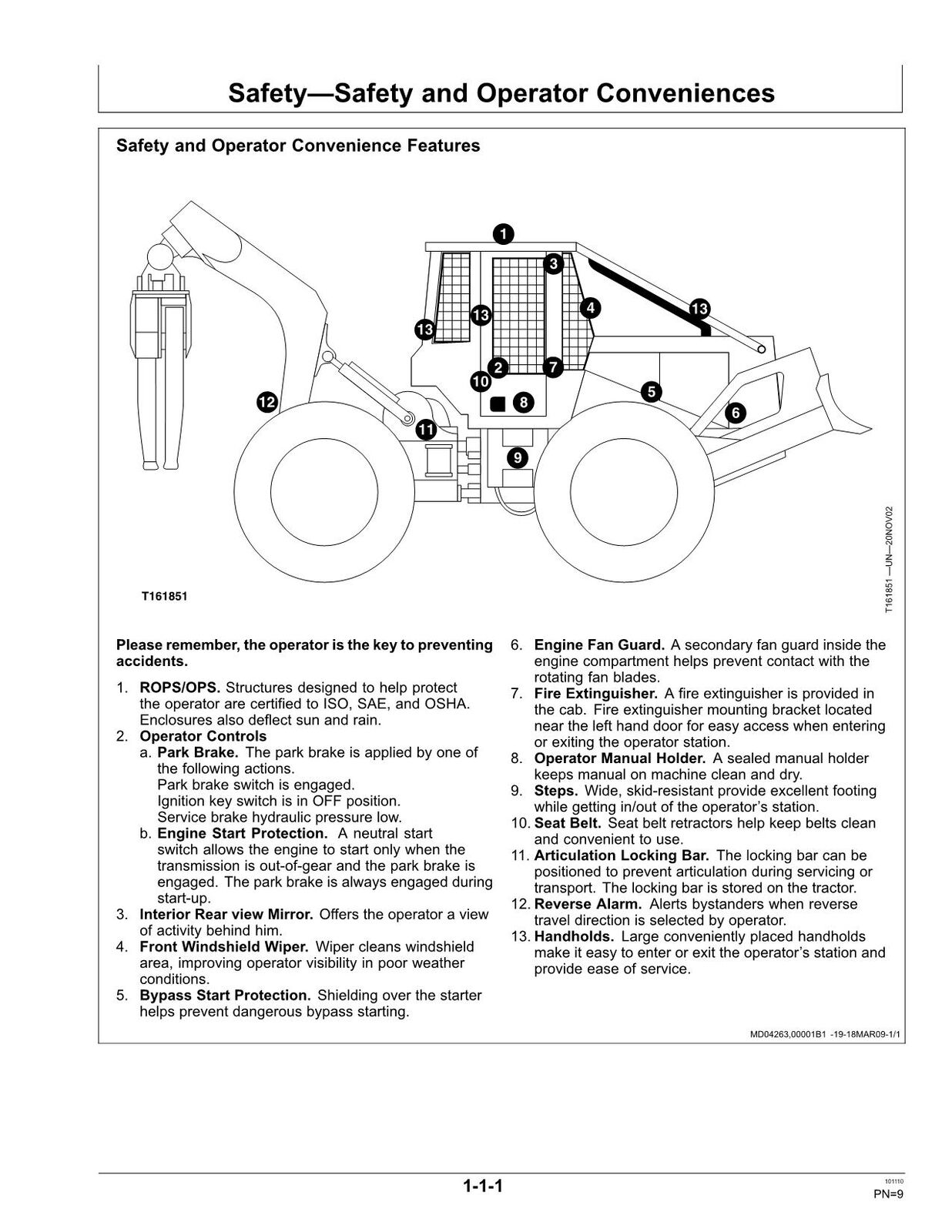 JOHN DEERE 540H 548H SKIDDER OPERATORS MANUAL