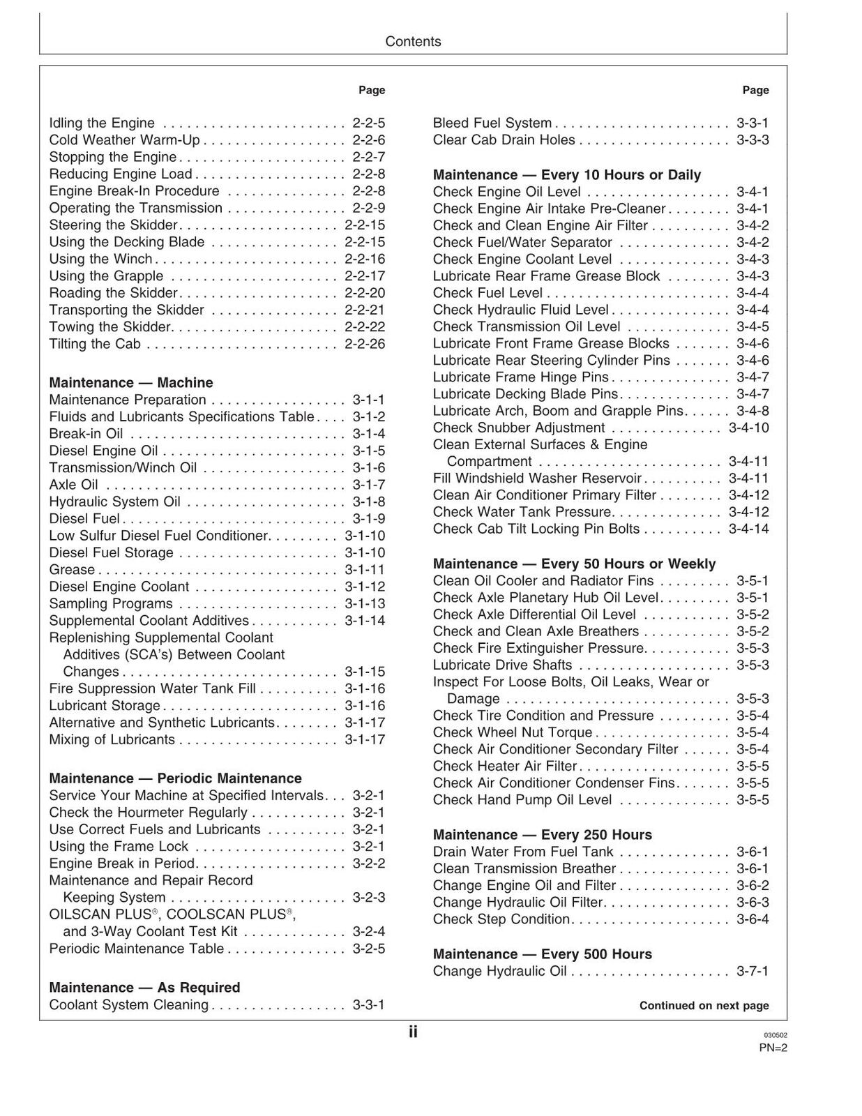 JOHN DEERE 660D SKIDDER OPERATORS MANUAL #1