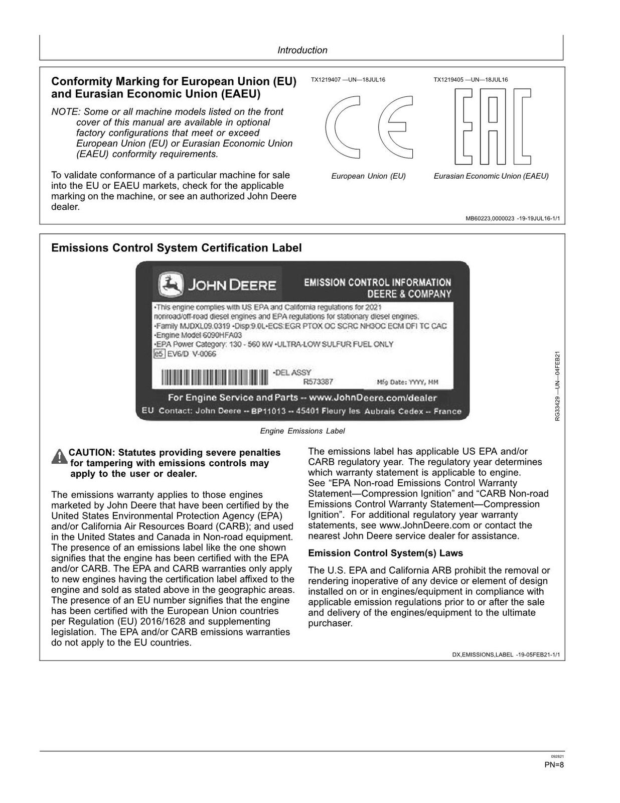 JOHN DEERE 640L-II 648L-II 748L-II 848L-II 948L-II SKIDDER-BETRIEBSHANDBUCH Nr. 2 