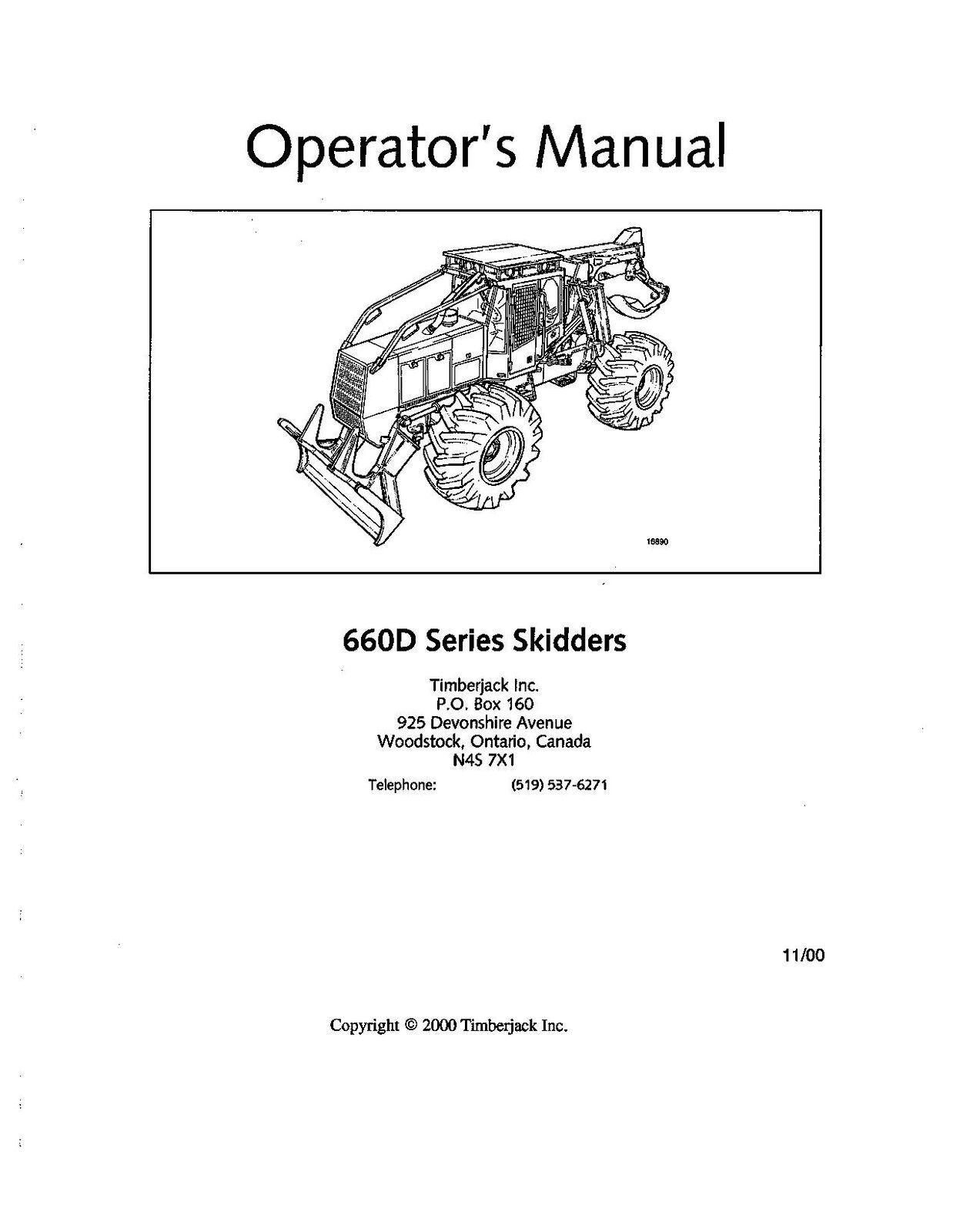 MANUEL D'UTILISATION DU DÉBUSQUEUR JOHN DEERE 660D #2 