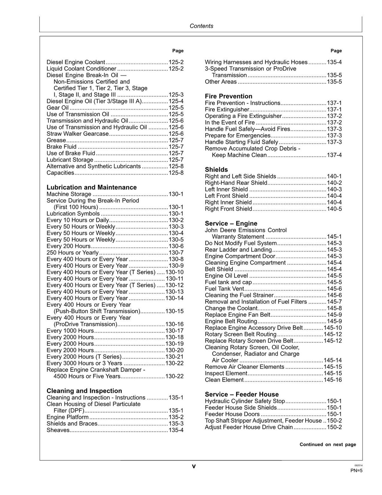 JOHN DEERE T670 COMBINE OPERATORS MANUAL #7