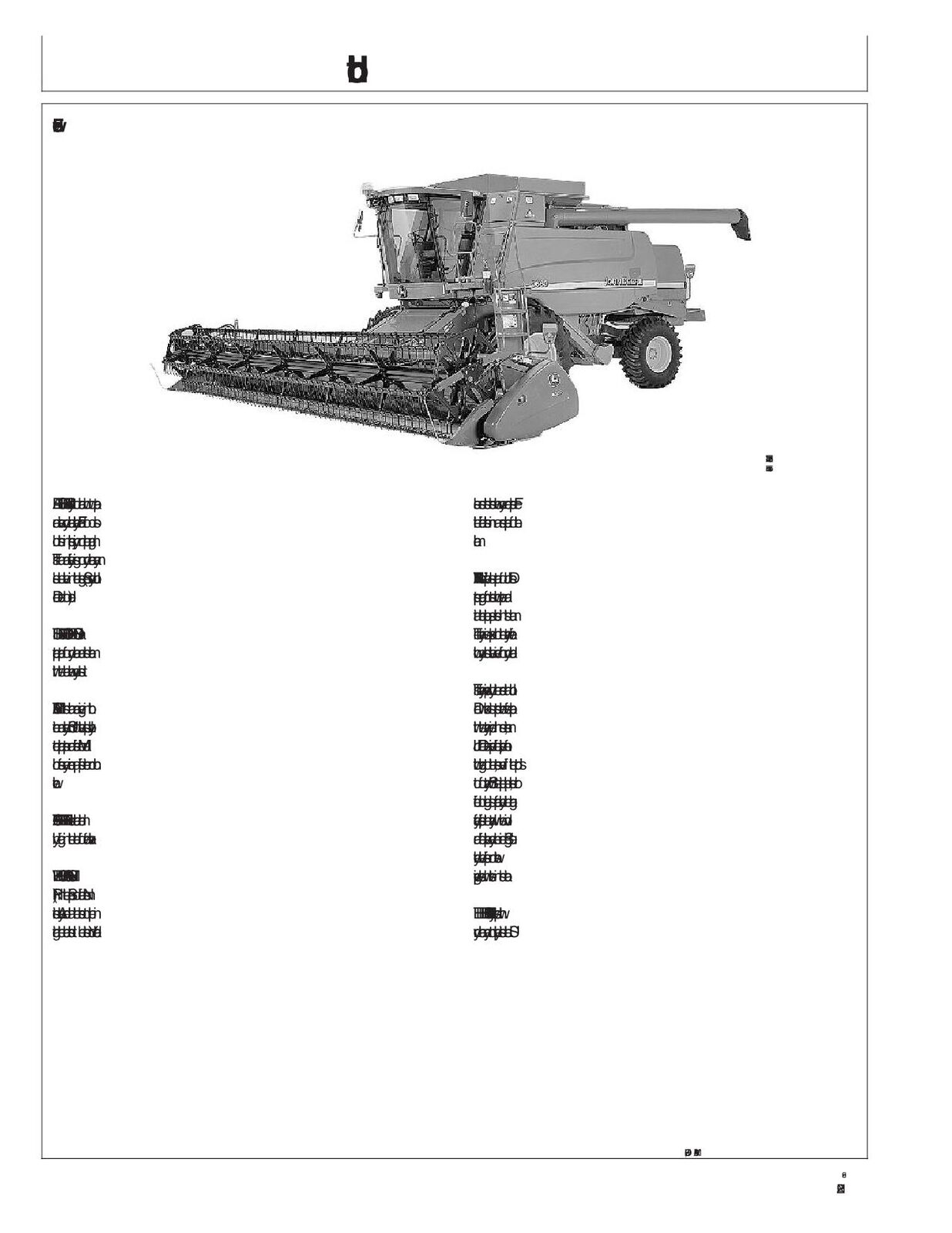 JOHN DEERE 9560 9660 COMBINE OPERATORS MANUAL #2