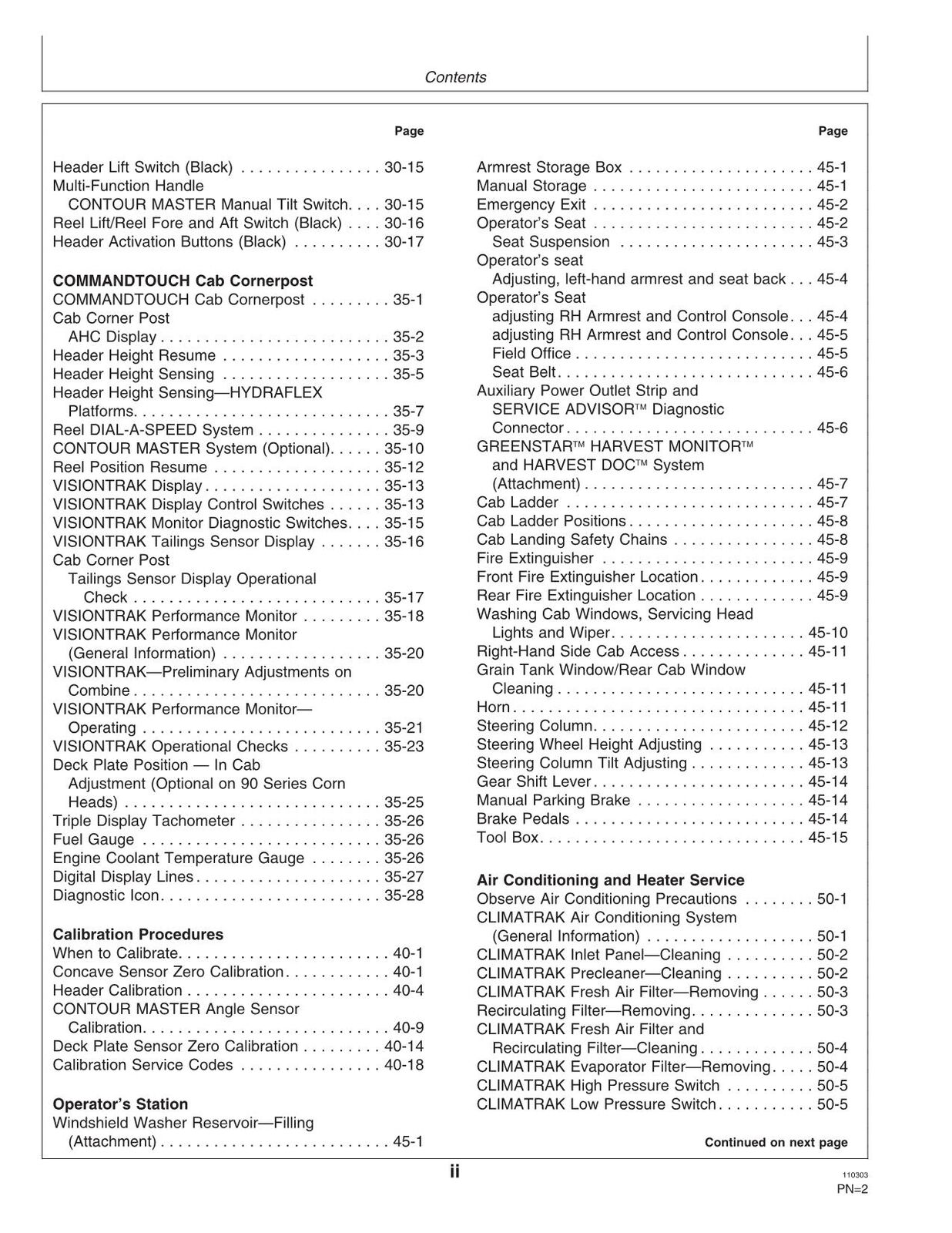 JOHN DEERE 9660 CTS  COMBINE OPERATORS MANUAL #1