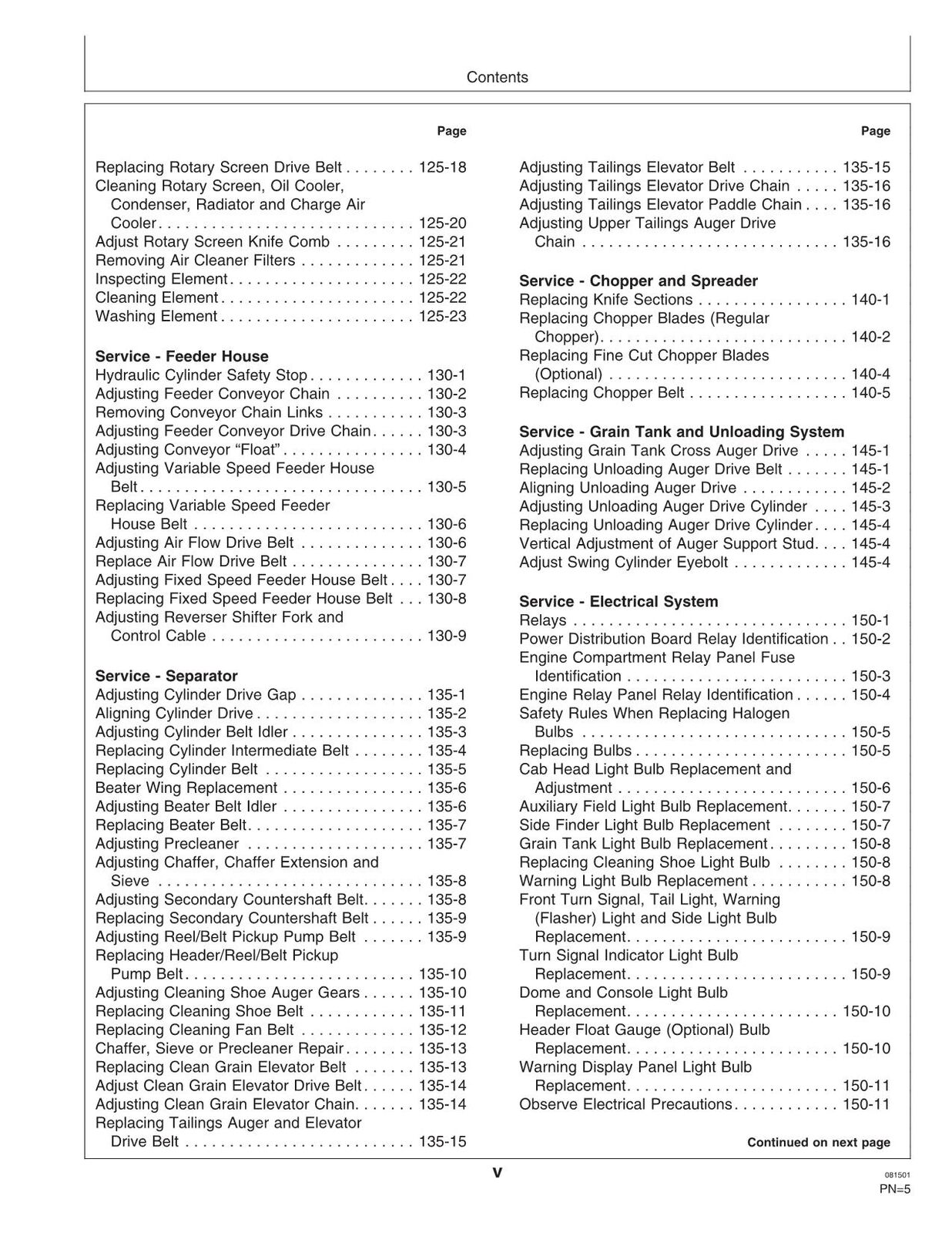 JOHN DEERE 9650 CTS MÄHDRESCHER-BETRIEBSHANDBUCH NR. 3 