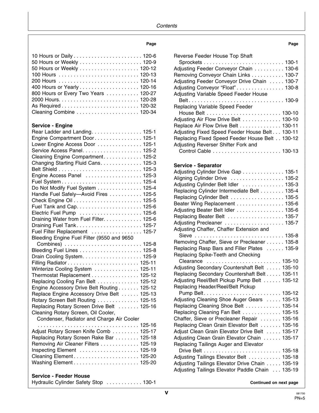 JOHN DEERE 9650 STS MÄHDRESCHER-BETRIEBSHANDBUCH NR. 2 