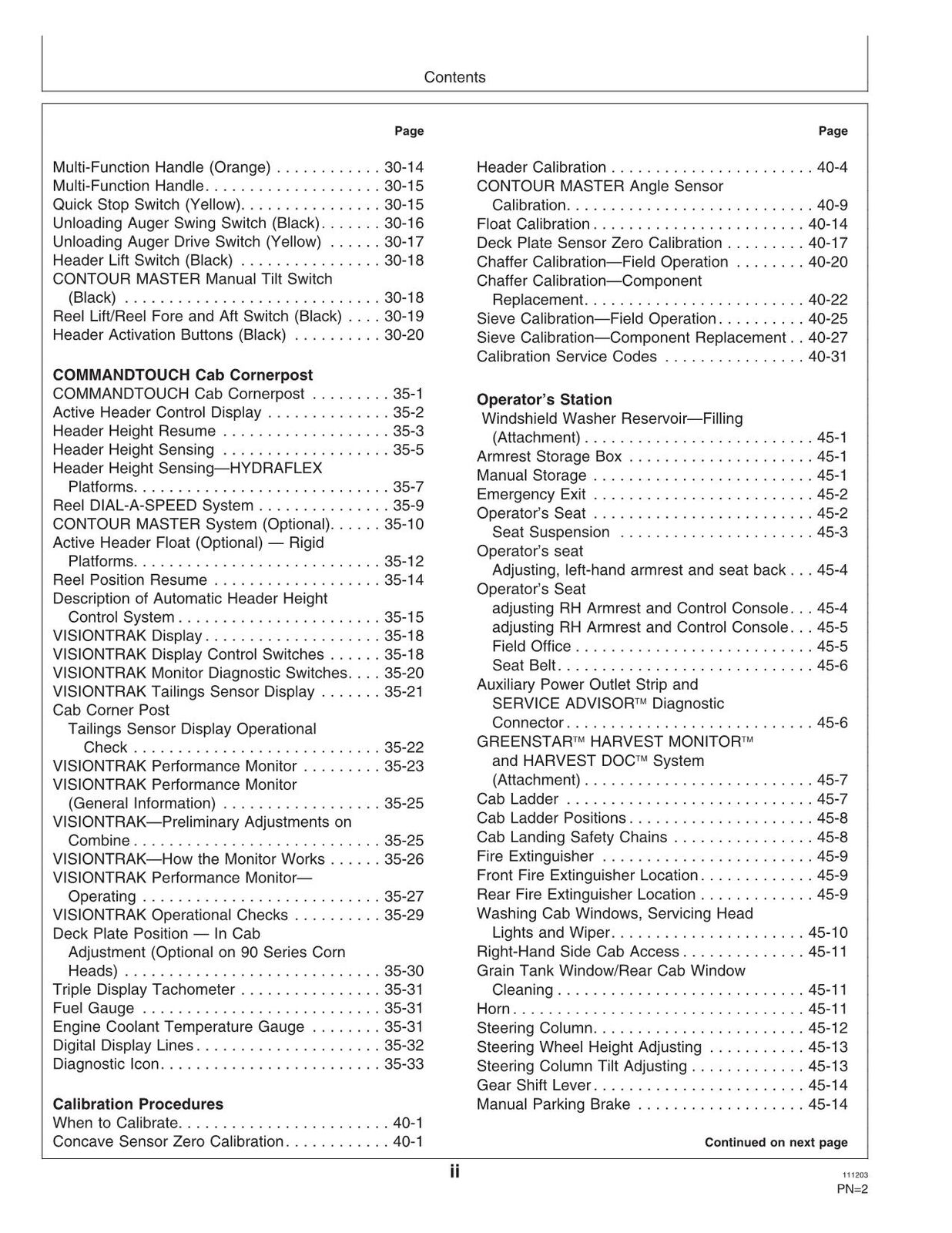 JOHN DEERE 9860 STS  COMBINE OPERATORS MANUAL #1